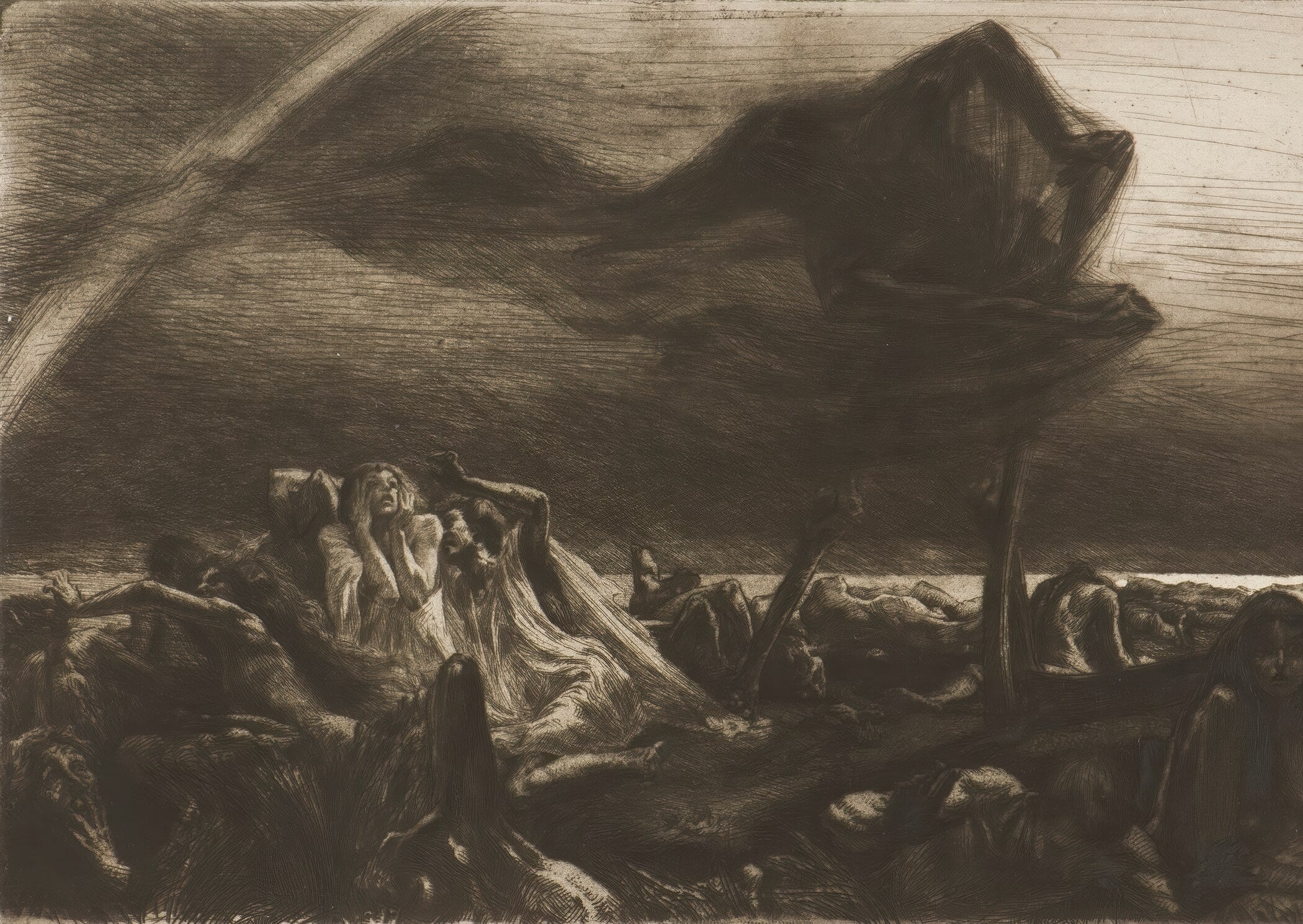 Marcel Roux — Faucheuse (The Reaper) | Symbolist Fine Art Print - 9ArtPrints
