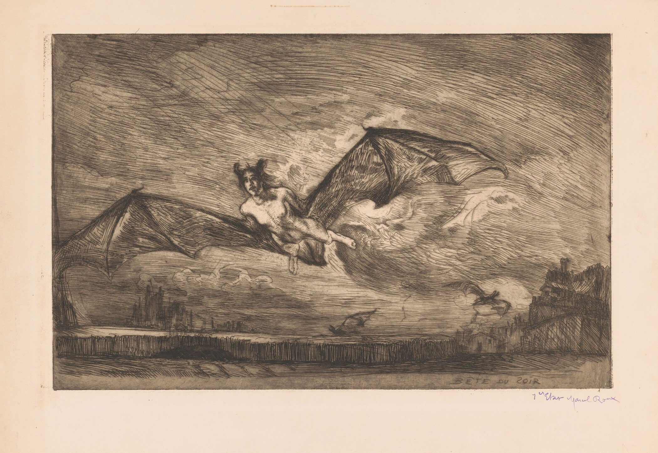 Marcel Roux — The Nightbeast | Symbolist Fine Art Print - 9ArtPrints