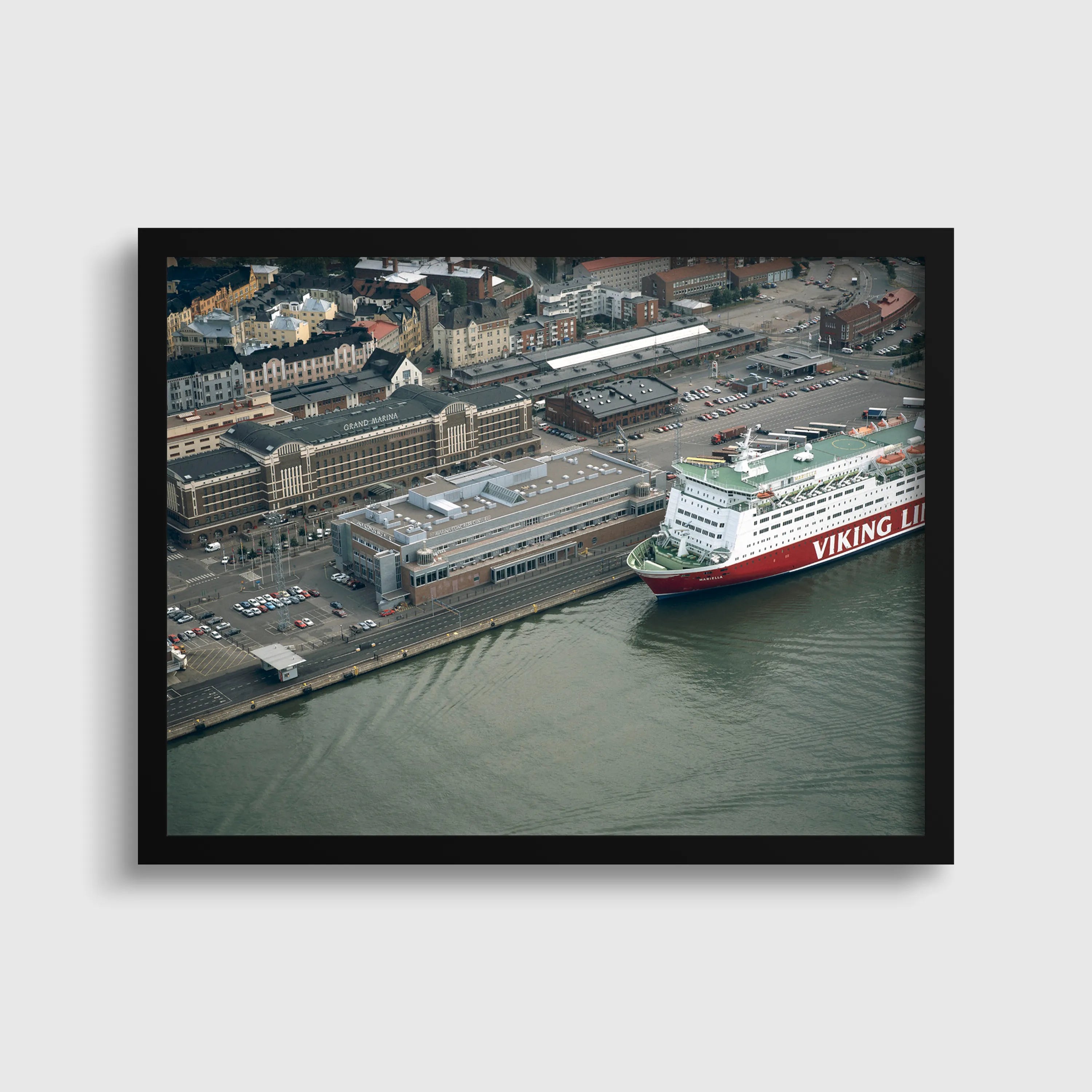 Marina in Finland : Famous Color Vintage Ship Photograph Giclée Print