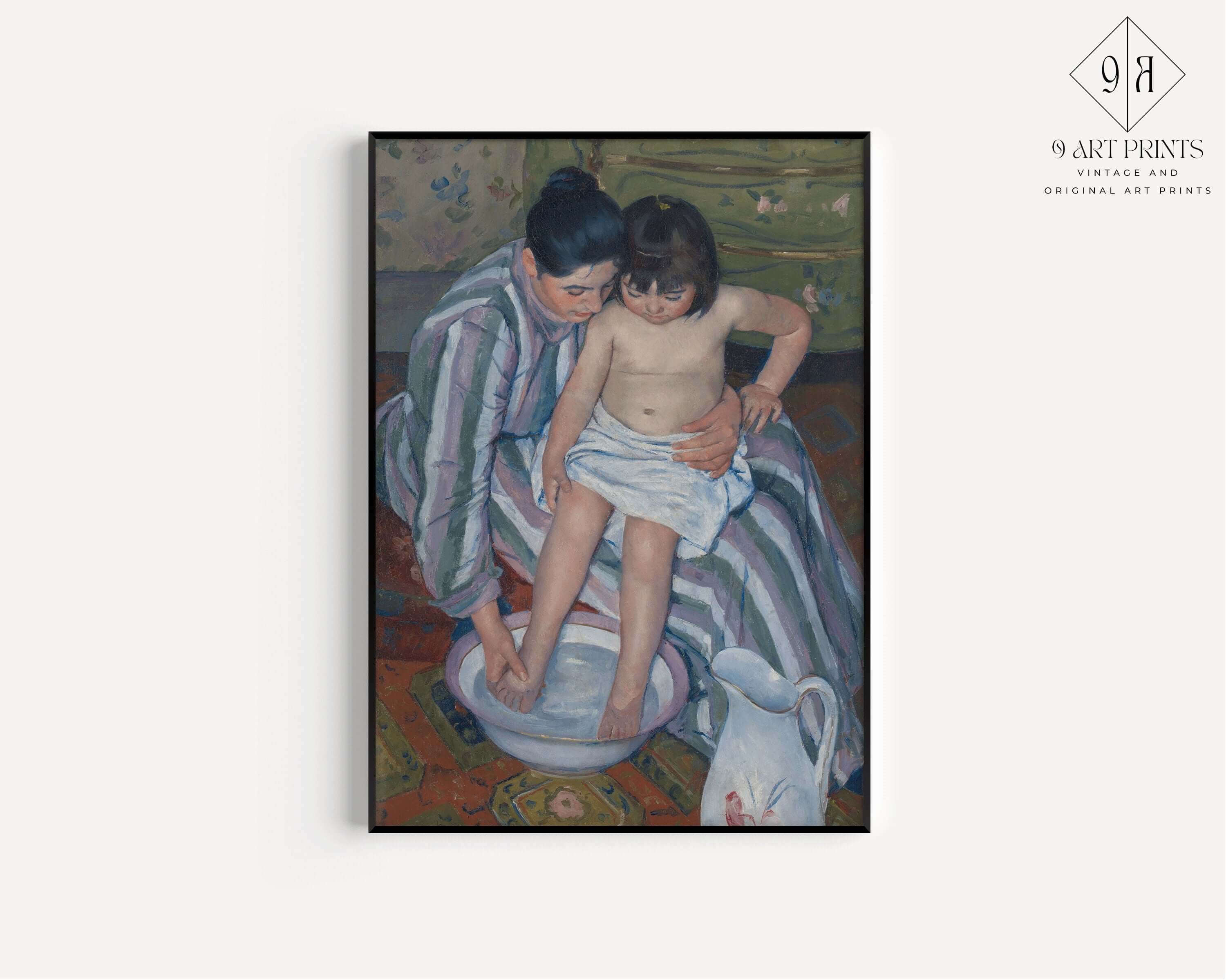 Mary Cassatt - The Child's Bath | Famous Art (available framed or unframed) - 9ArtPrints