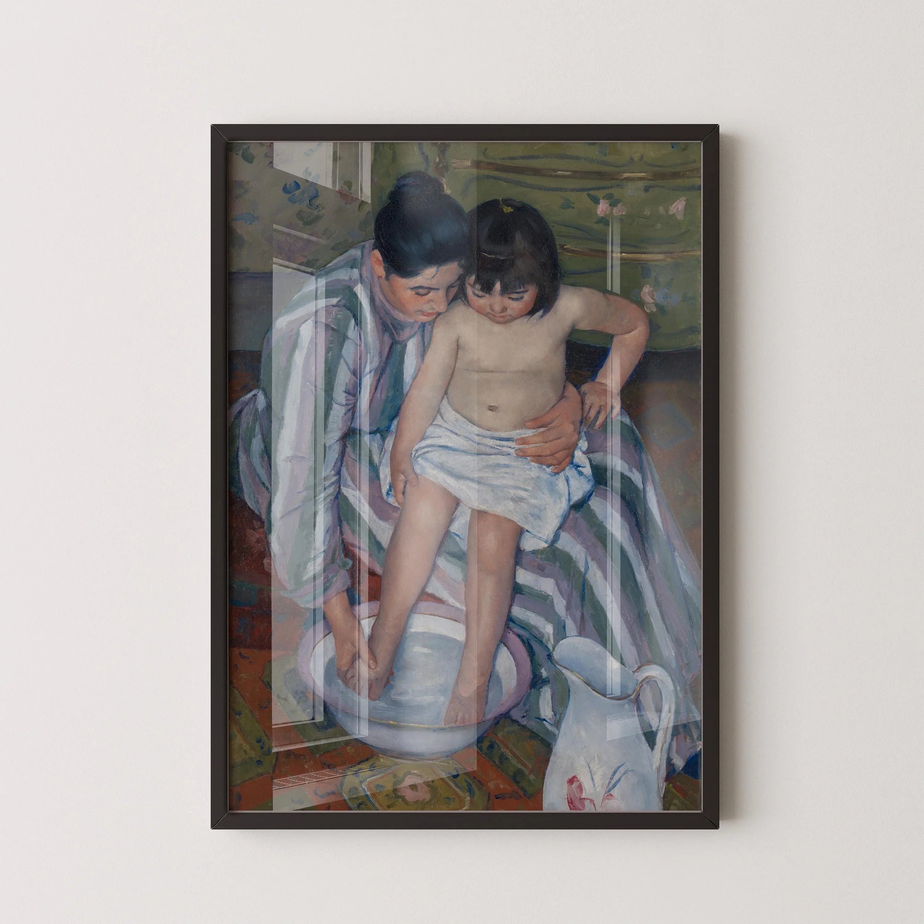 Mary Cassatt - The Child's Bath | Famous Art (available handframed or unframed) - 9ArtPrints