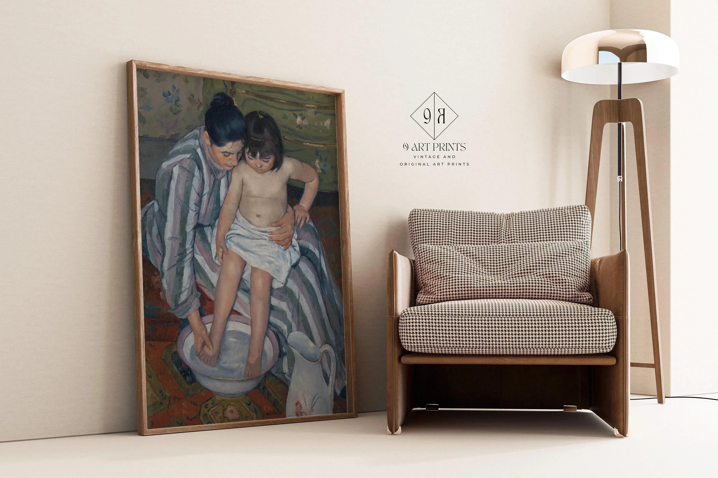 Mary Cassatt - The Child's Bath | Famous Art (available handframed or unframed) - 9ArtPrints