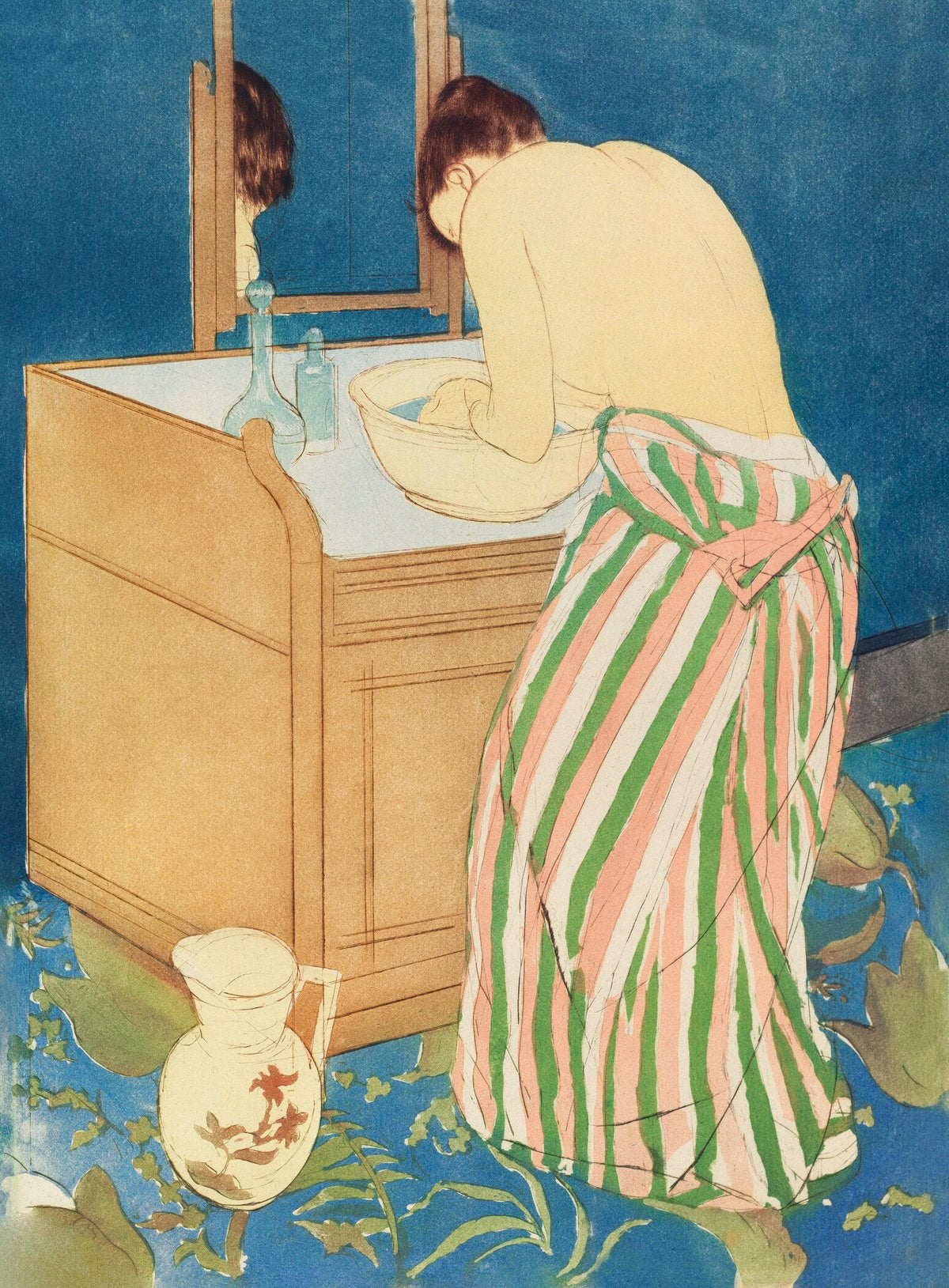 Mary Cassatt — Woman Bathing | Fine Art Print - 9ArtPrints