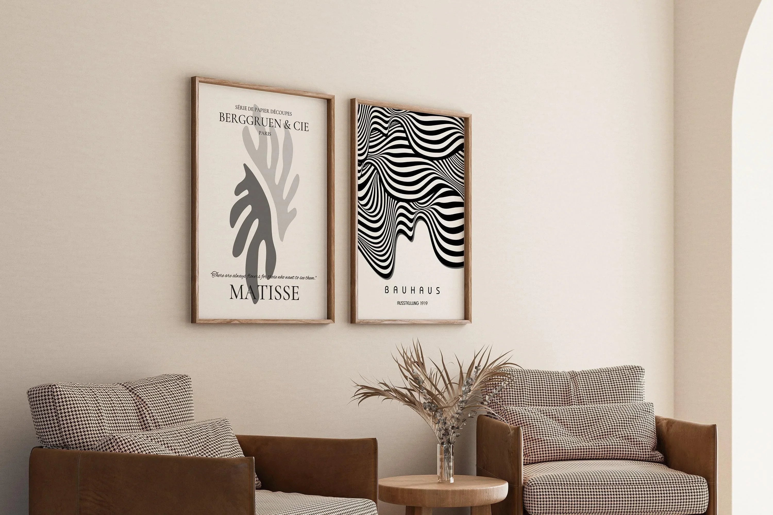 Matisse Bauhaus Art Print Set: Mid - Century Modern Home Decor - 9ArtPrints