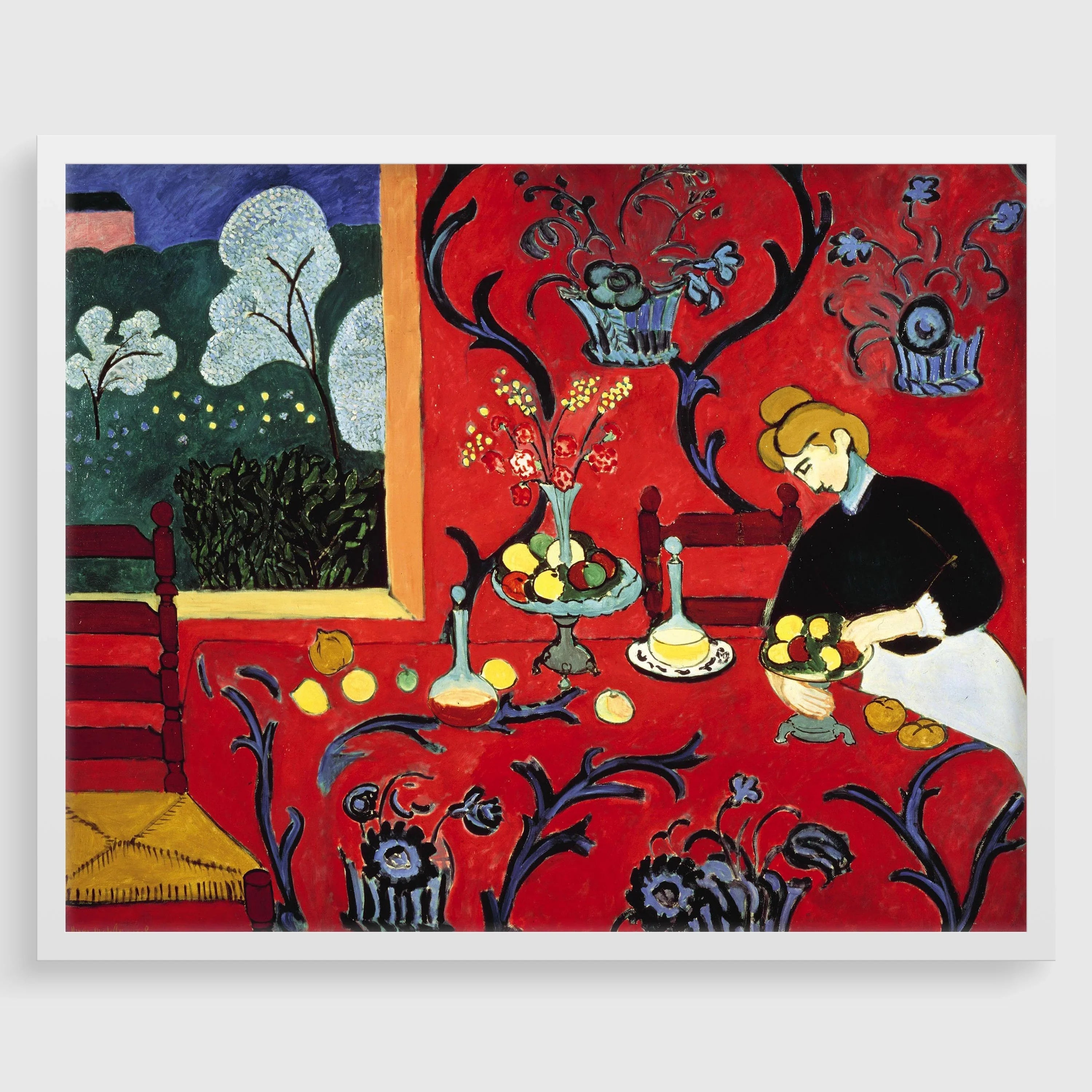 Matisse 'The Dessert: Harmony in Red' Fine Art Print - 9ArtPrints