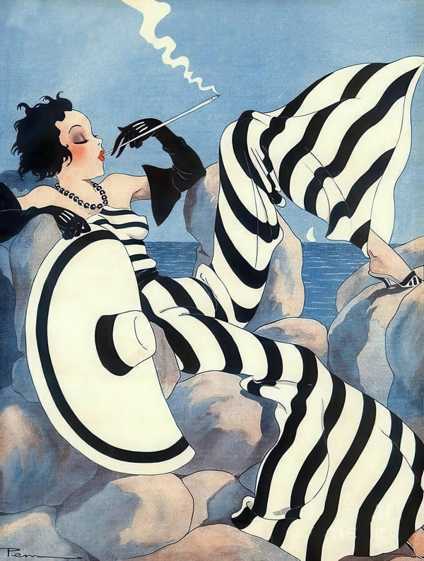 Maurice Pepin — Le Sourire | Art Deco Magazine Illustration Print
