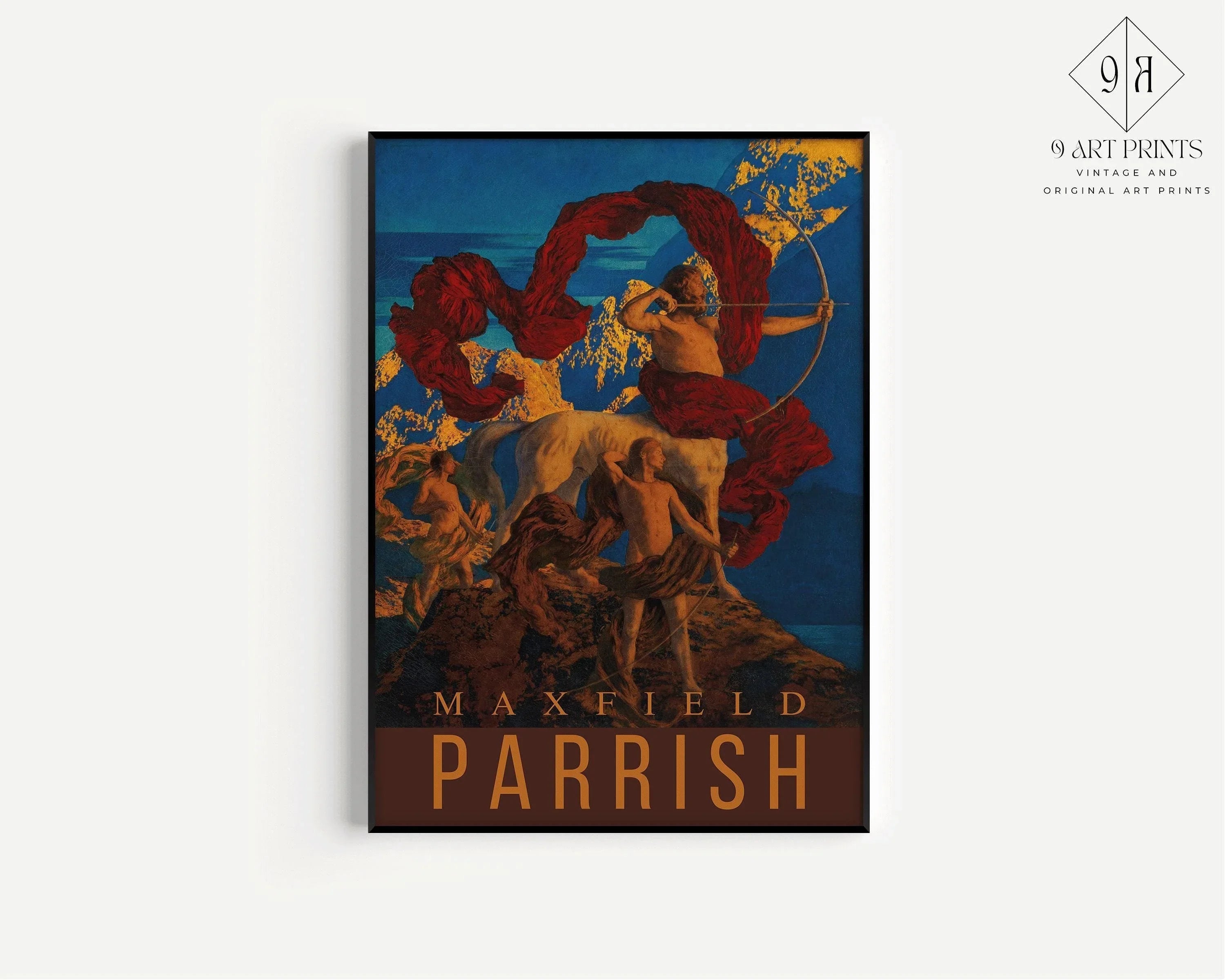 Maxfield Parrish Art Print: Jason and His Teacher, American Classic - 9ArtPrints