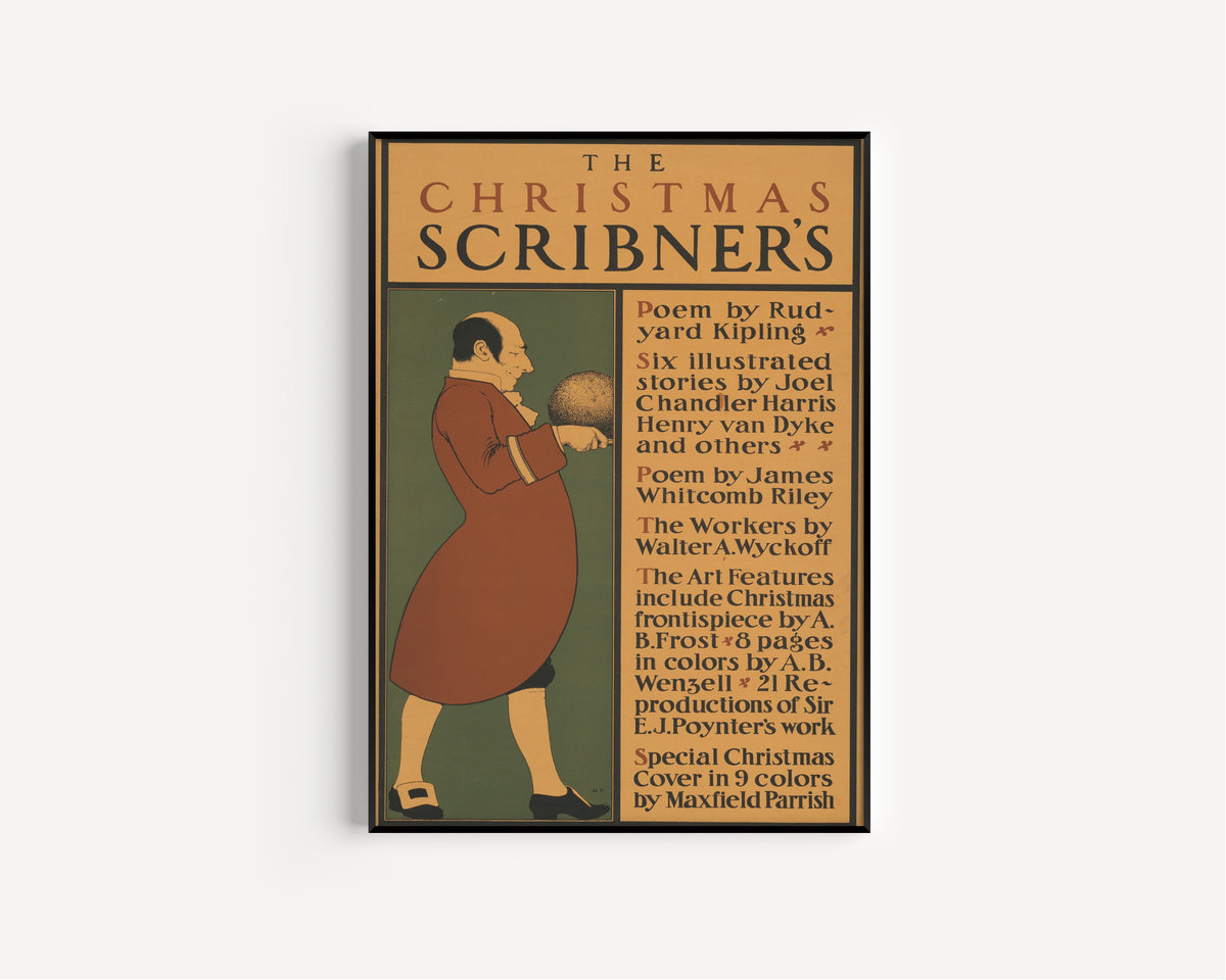 Maxfield Parrish — The Christmas Scribner’s | Vintage Christmas Print