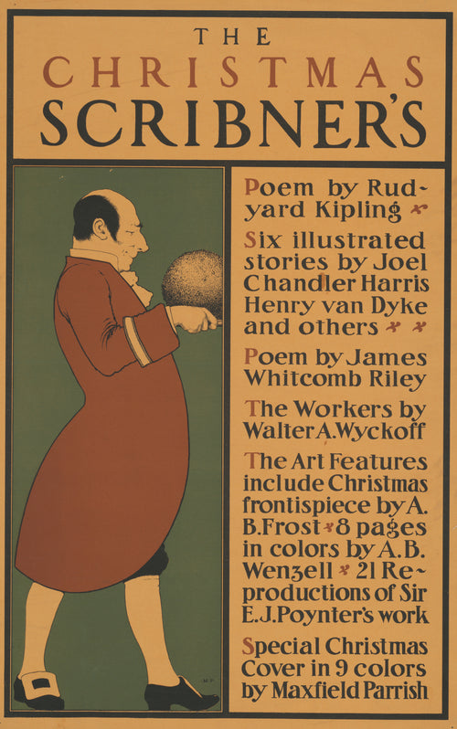 Maxfield Parrish — The Christmas Scribner’s | Vintage Christmas Print