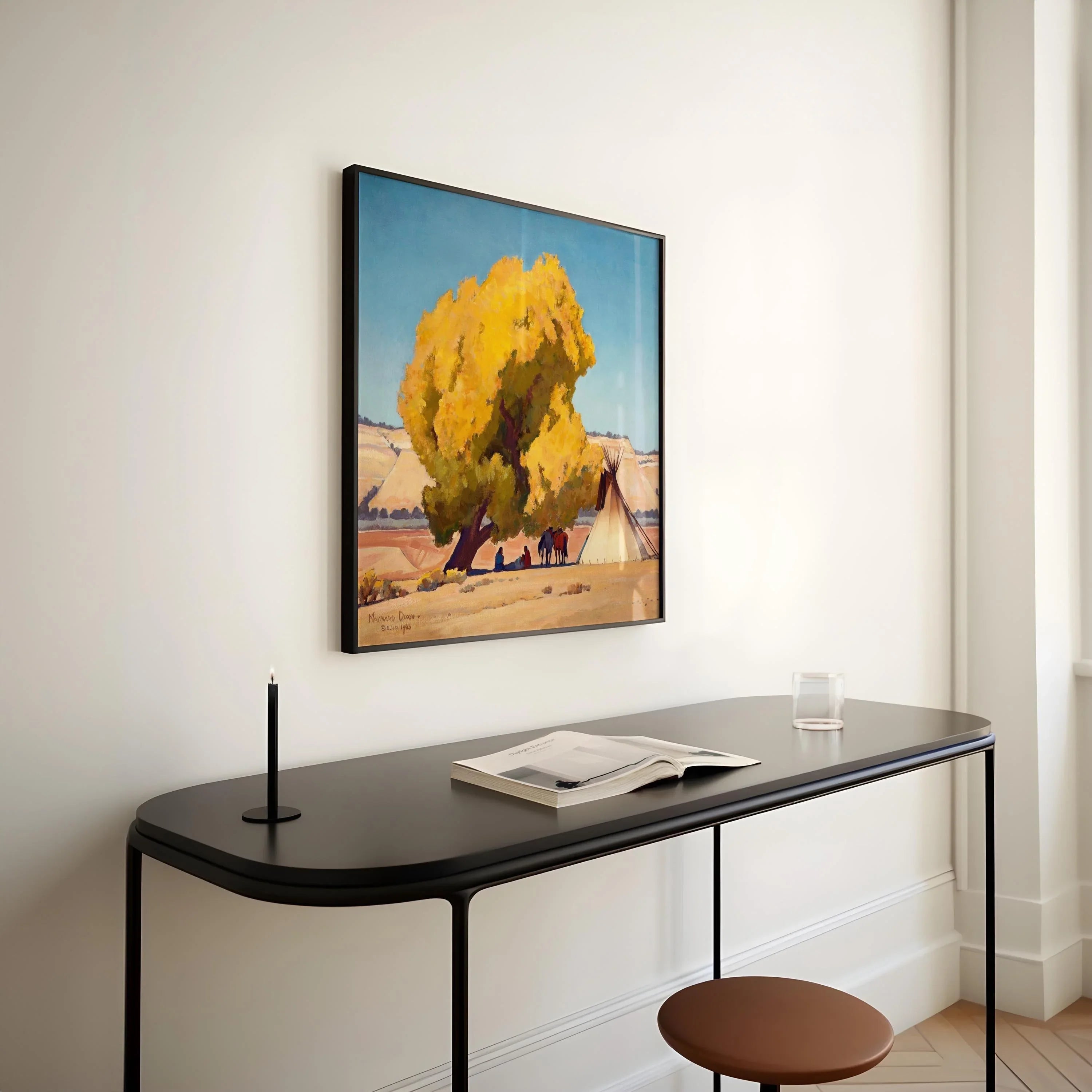 Maynard Dixon - Lazy Autumn - American West Vintage Art Print - 9ArtPrints