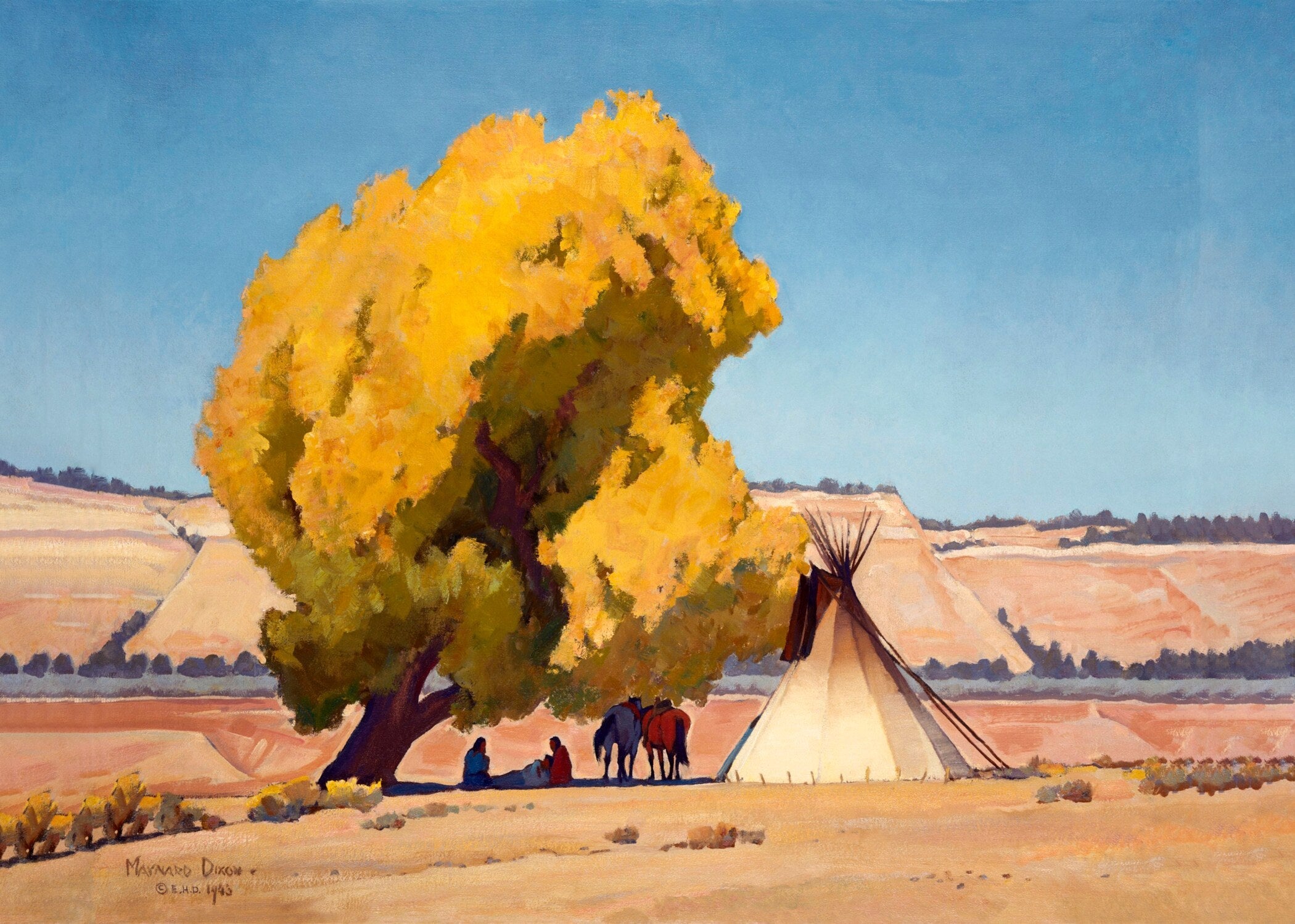 Maynard Dixon — Lazy Autumn | Fine Art Print - 9ArtPrints
