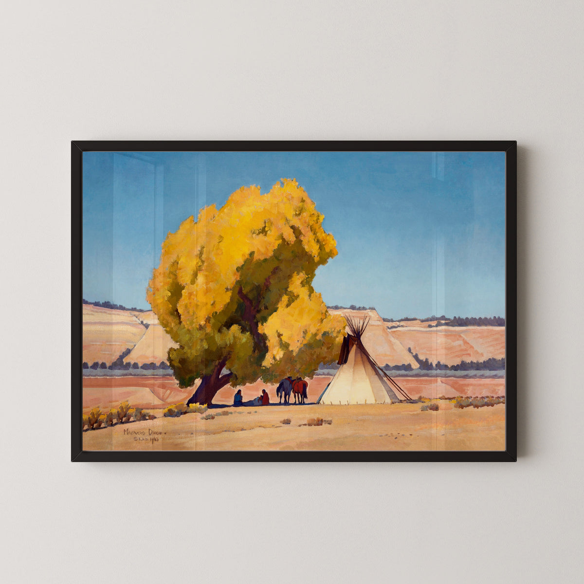 Maynard Dixon - Lazy Autumn - American West Vintage Art Print - 9ArtPrints