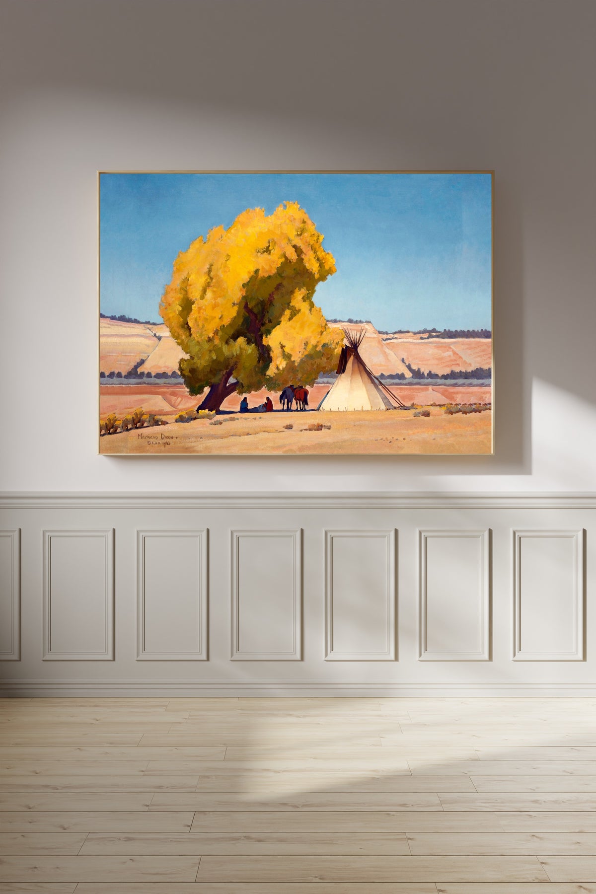 Maynard Dixon - Lazy Autumn - American West Vintage Art Print - 9ArtPrints