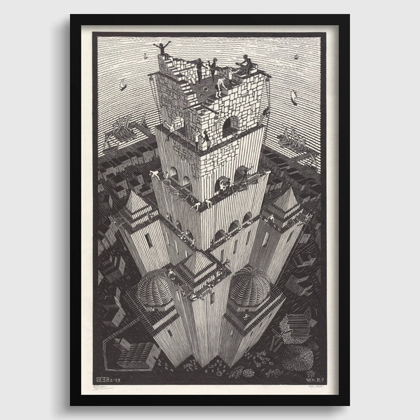M.C. Escher — The Tower of Babel | Graphic Art Print