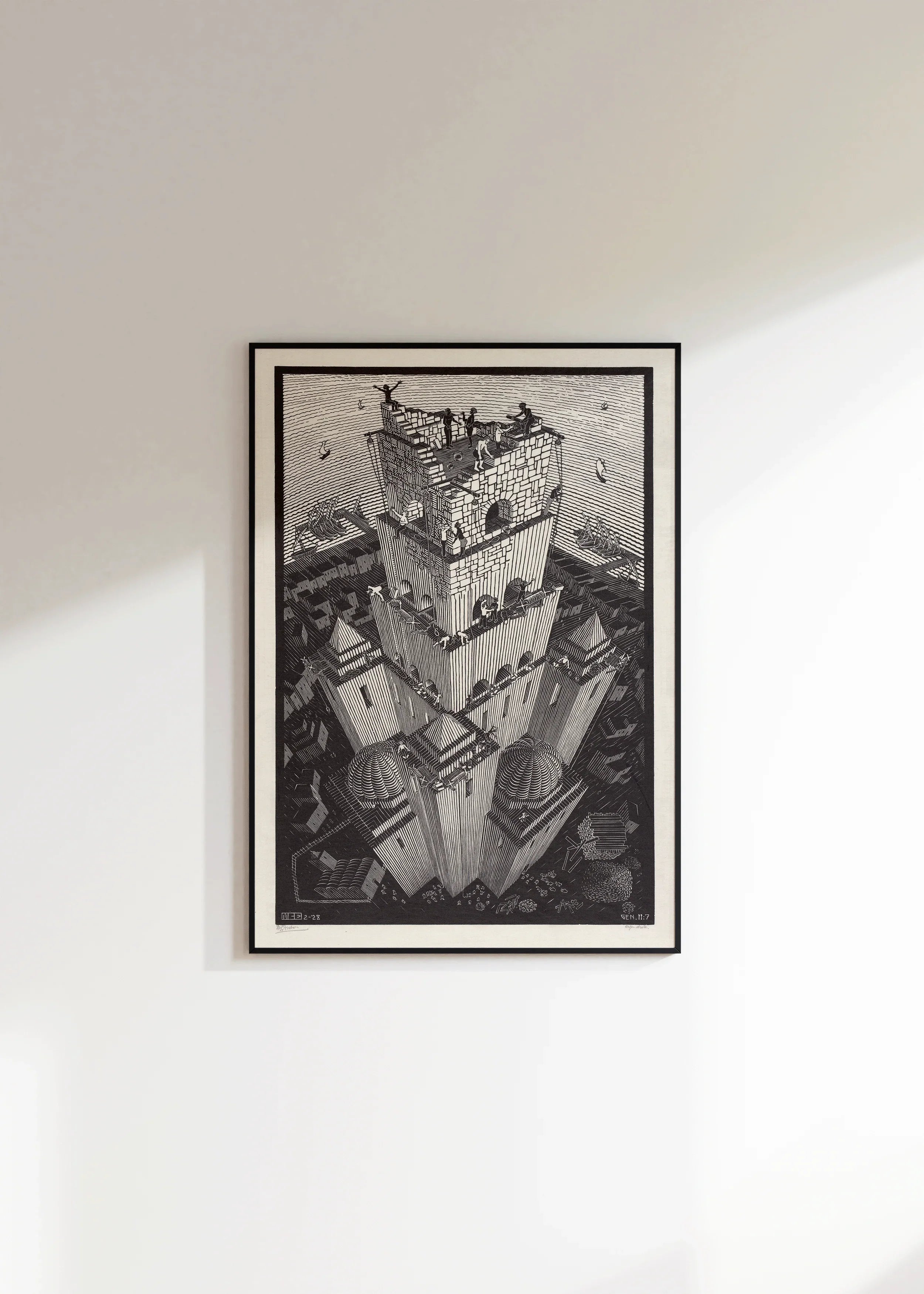 MC Escher - The Tower of Babel - 9ArtPrints