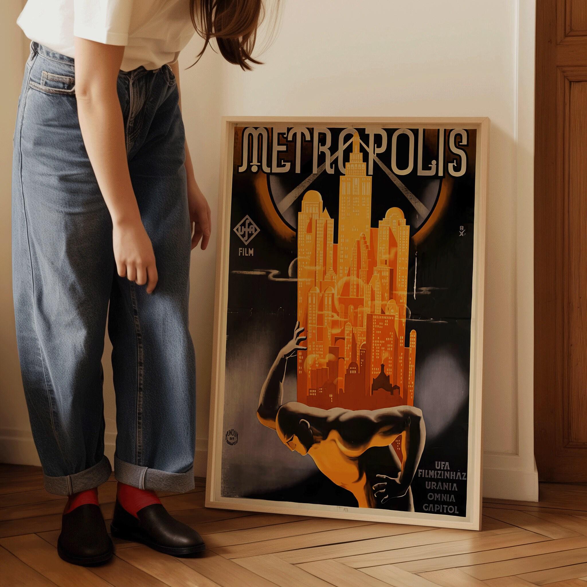 Metropolis (1927) | Vintage Movie Poster (available handframed or unframed) - 9ArtPrints