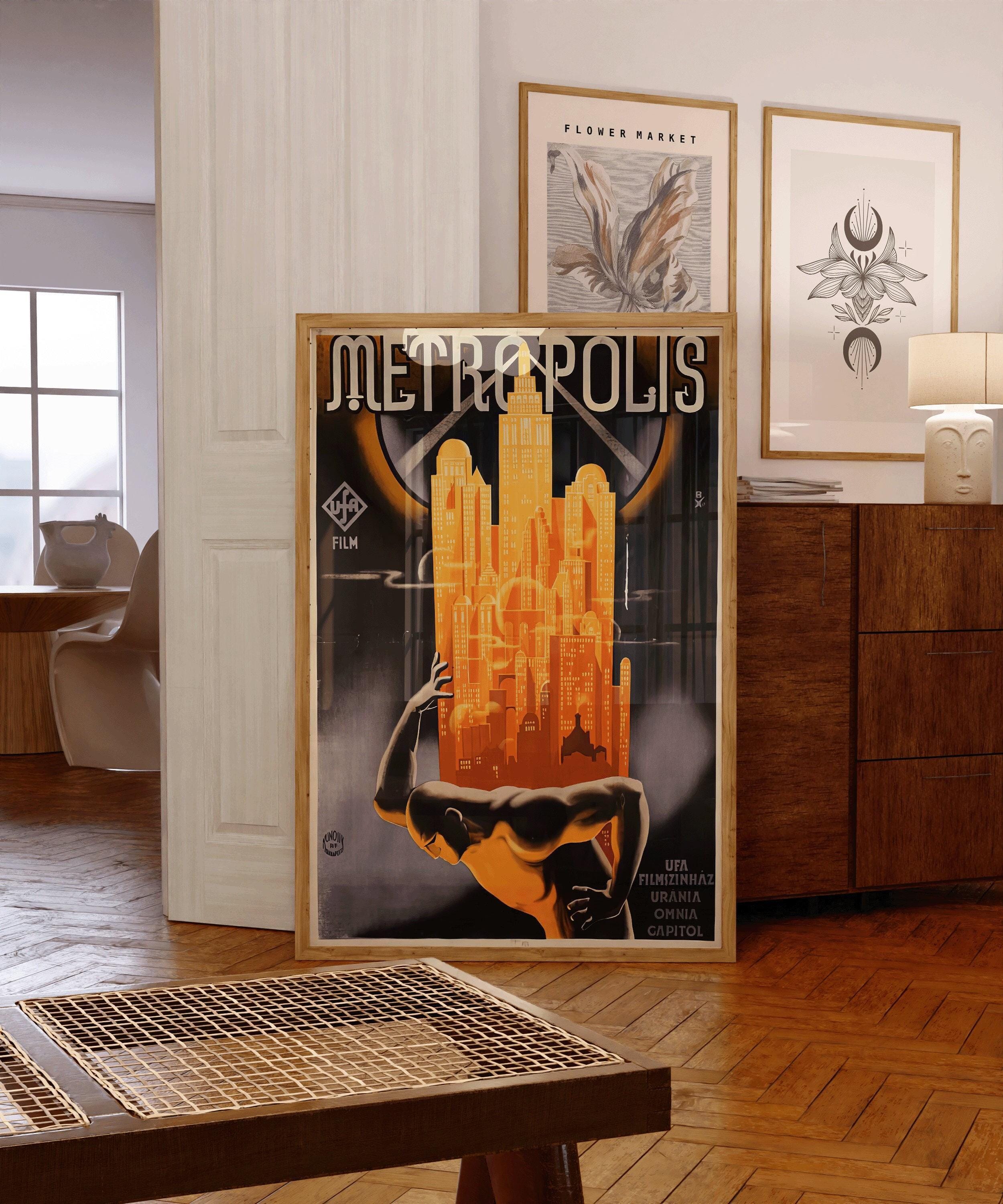 Metropolis (1927) | Vintage Movie Poster (available handframed or unframed) - 9ArtPrints