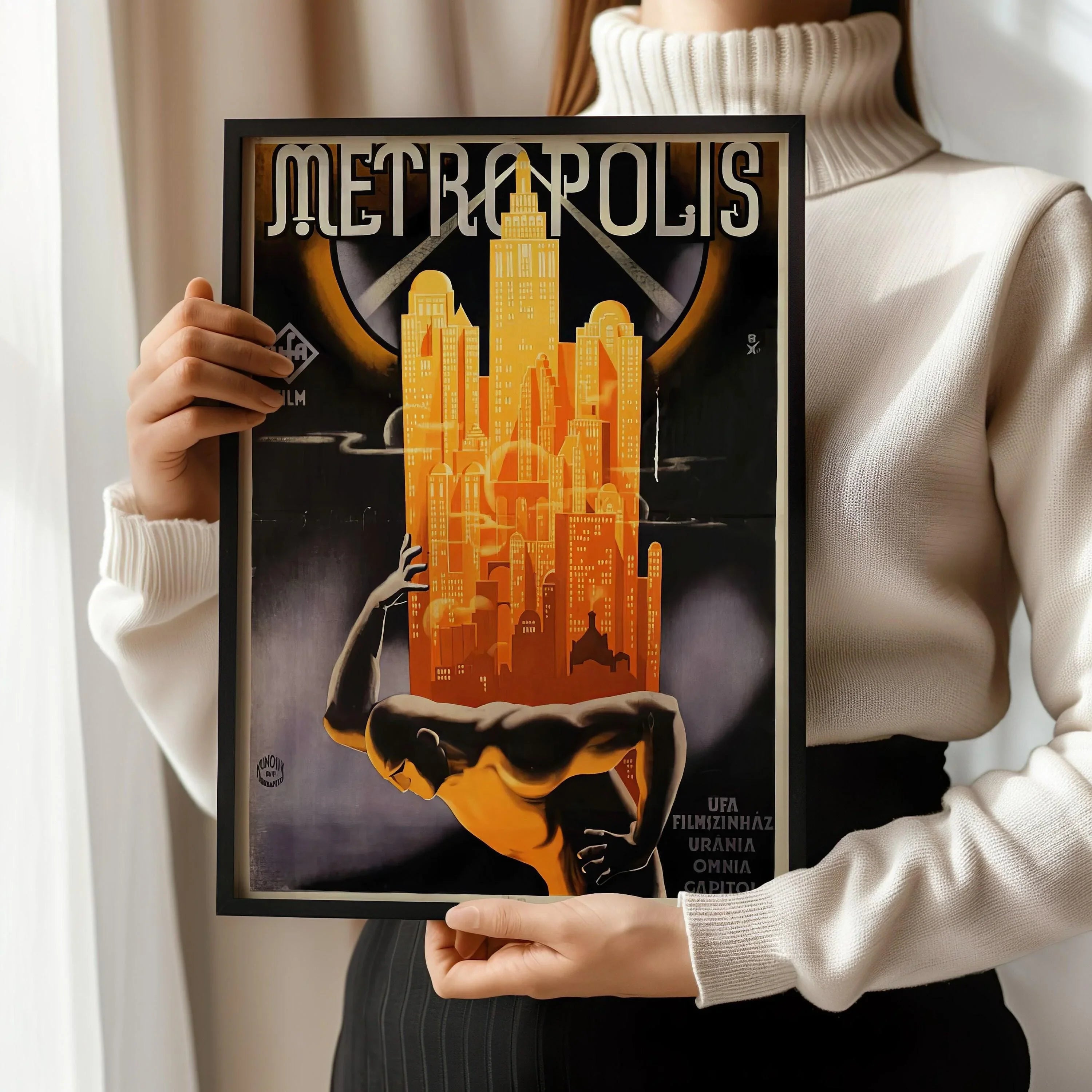 Metropolis (1927) | Vintage Movie Poster (available handframed or unframed) - 9ArtPrints