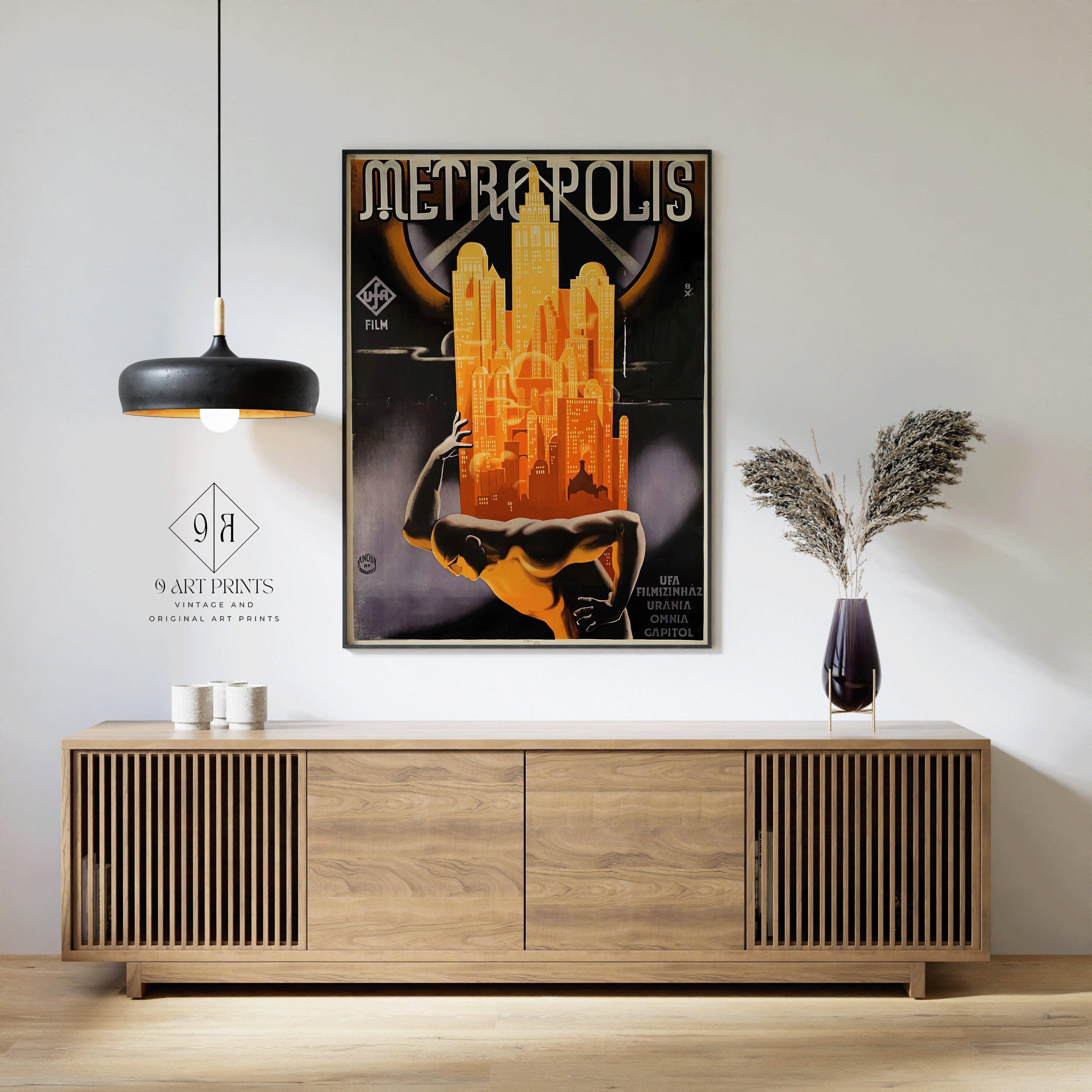 Metropolis (1927) | Vintage Movie Poster (available handframed or unframed) - 9ArtPrints