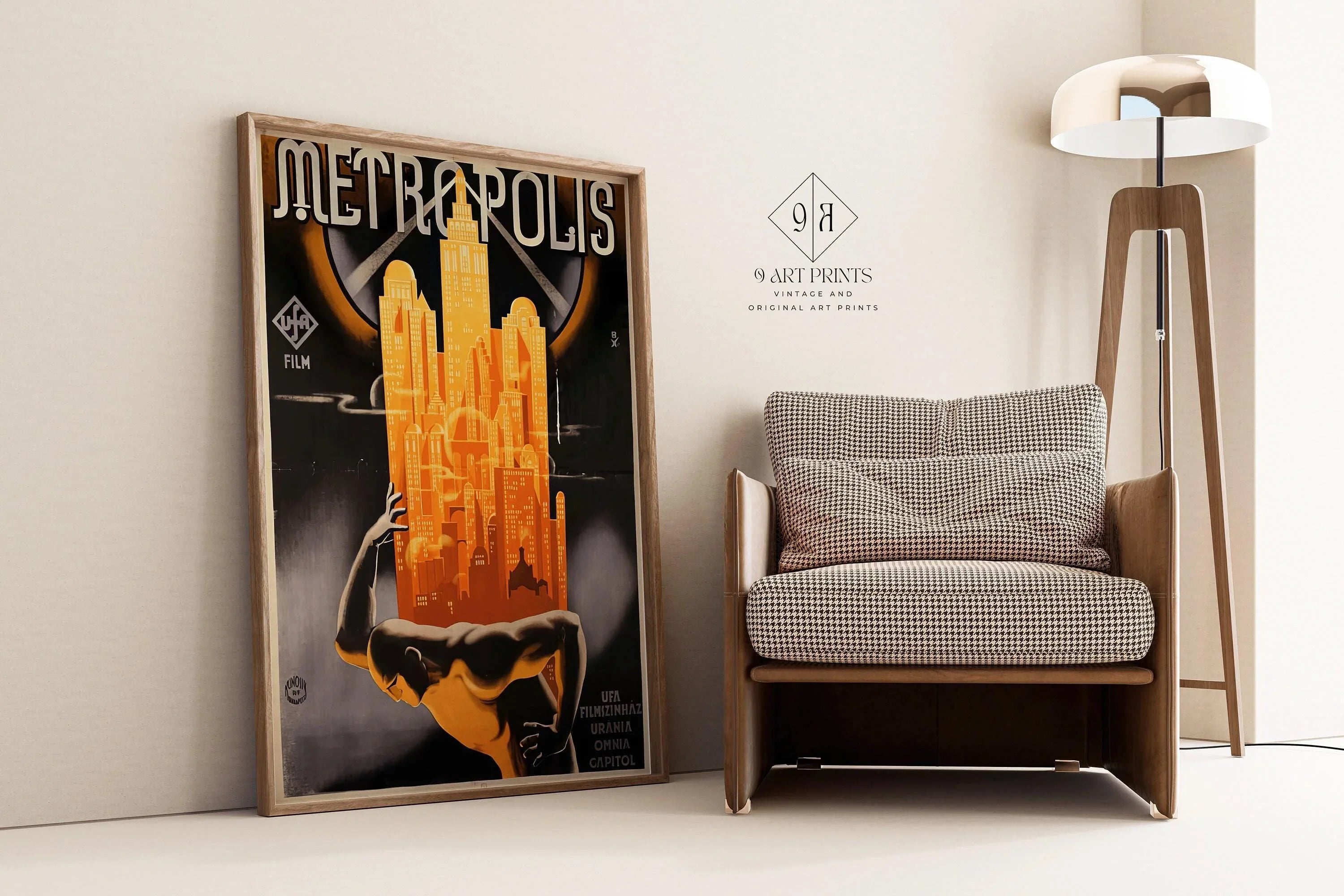 Metropolis (1927) | Vintage Movie Poster (available handframed or unframed) - 9ArtPrints