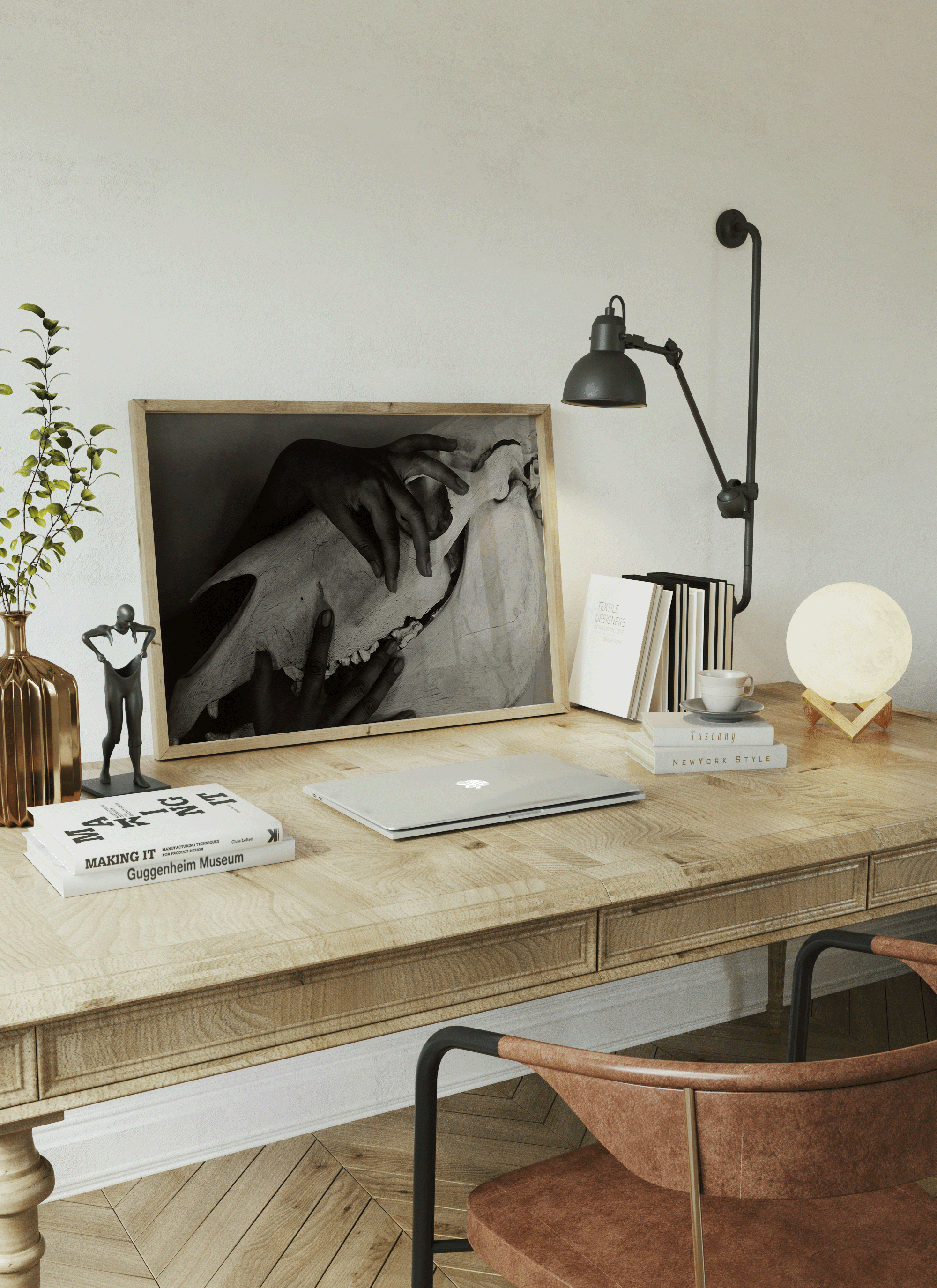 Alfred Stieglitz - Hands and Horse Skull (Photograph featuring Georgia O'Keeffe, 1931)