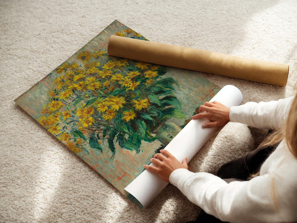 Claude Monet — Jerusalem Artichoke Flowers | Fine Art Print