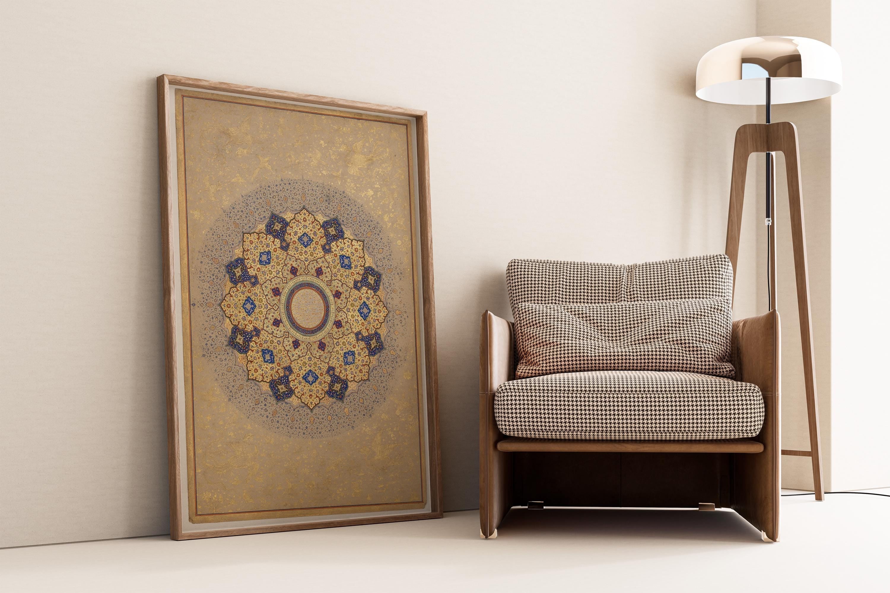 Mughal Art | Rosette Bearing the Name of Shah Jahan - 9ArtPrints