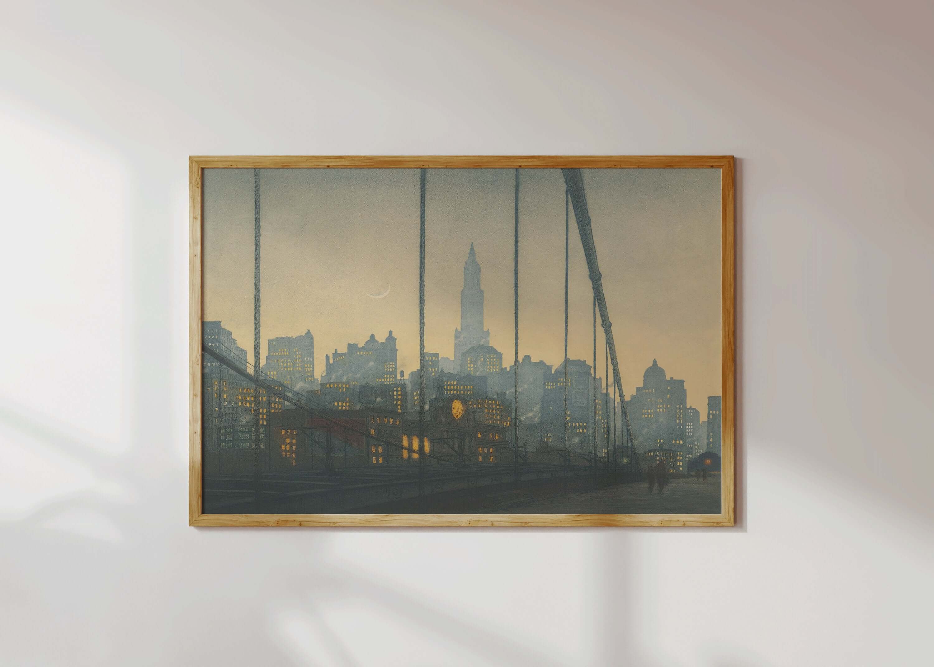 New York City Skyline by František Tavík Šimon | | Famous Art (available framed or unframed) - 9ArtPrints