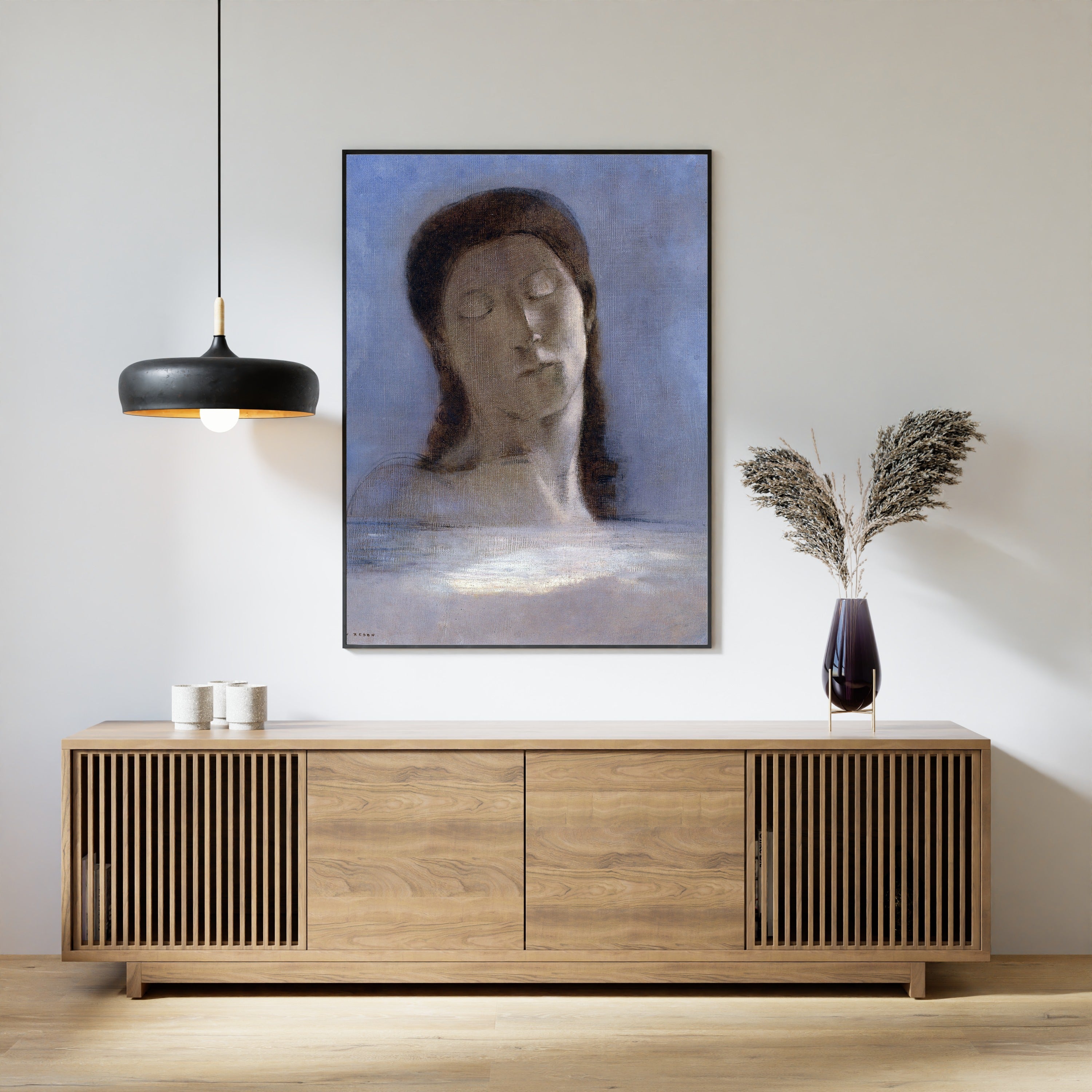 Odilon Redon — Closed Eyes | Fine Art Giclée Print - 9ArtPrints