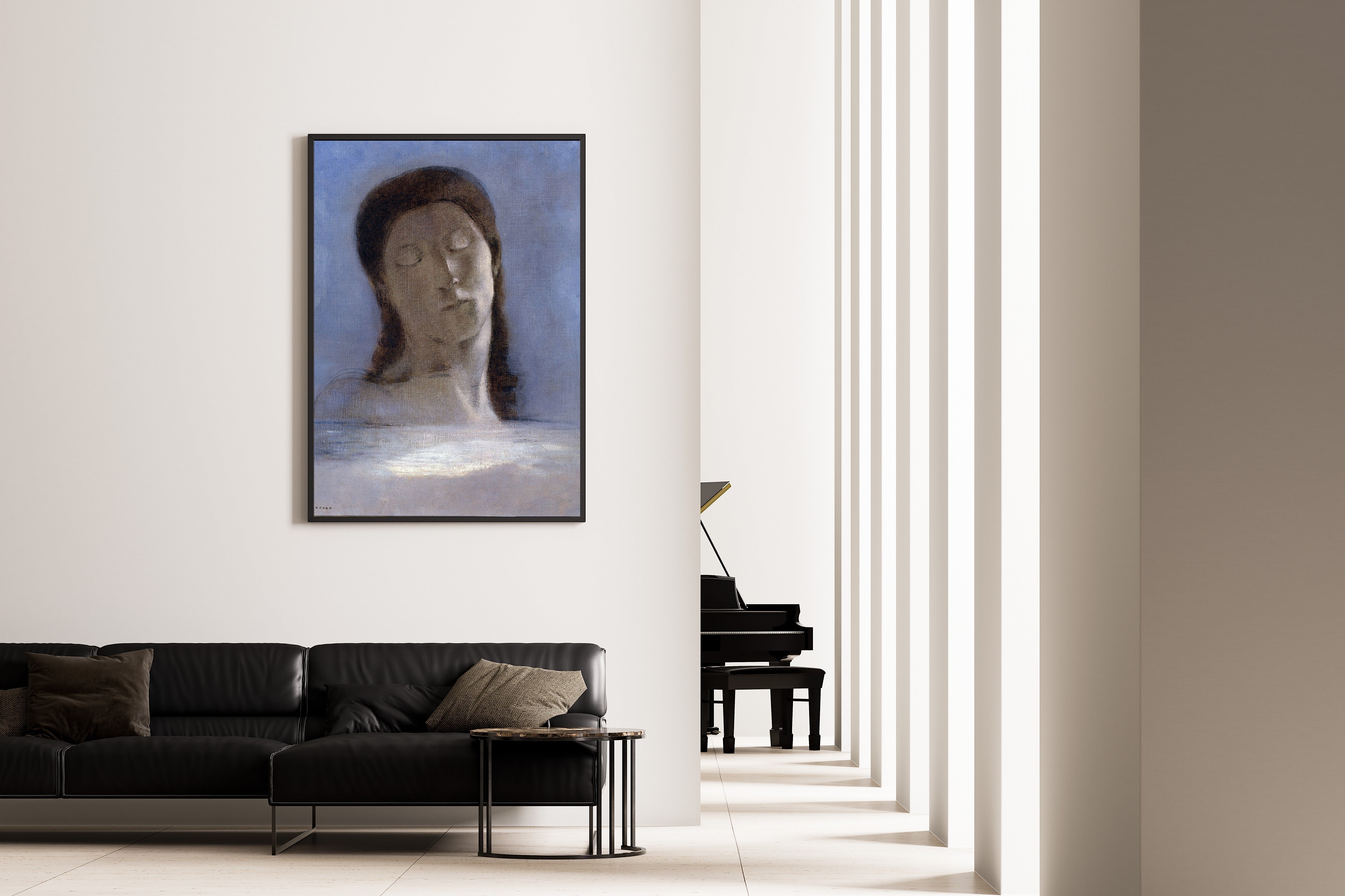 Odilon Redon — Closed Eyes | Fine Art Giclée Print - 9ArtPrints