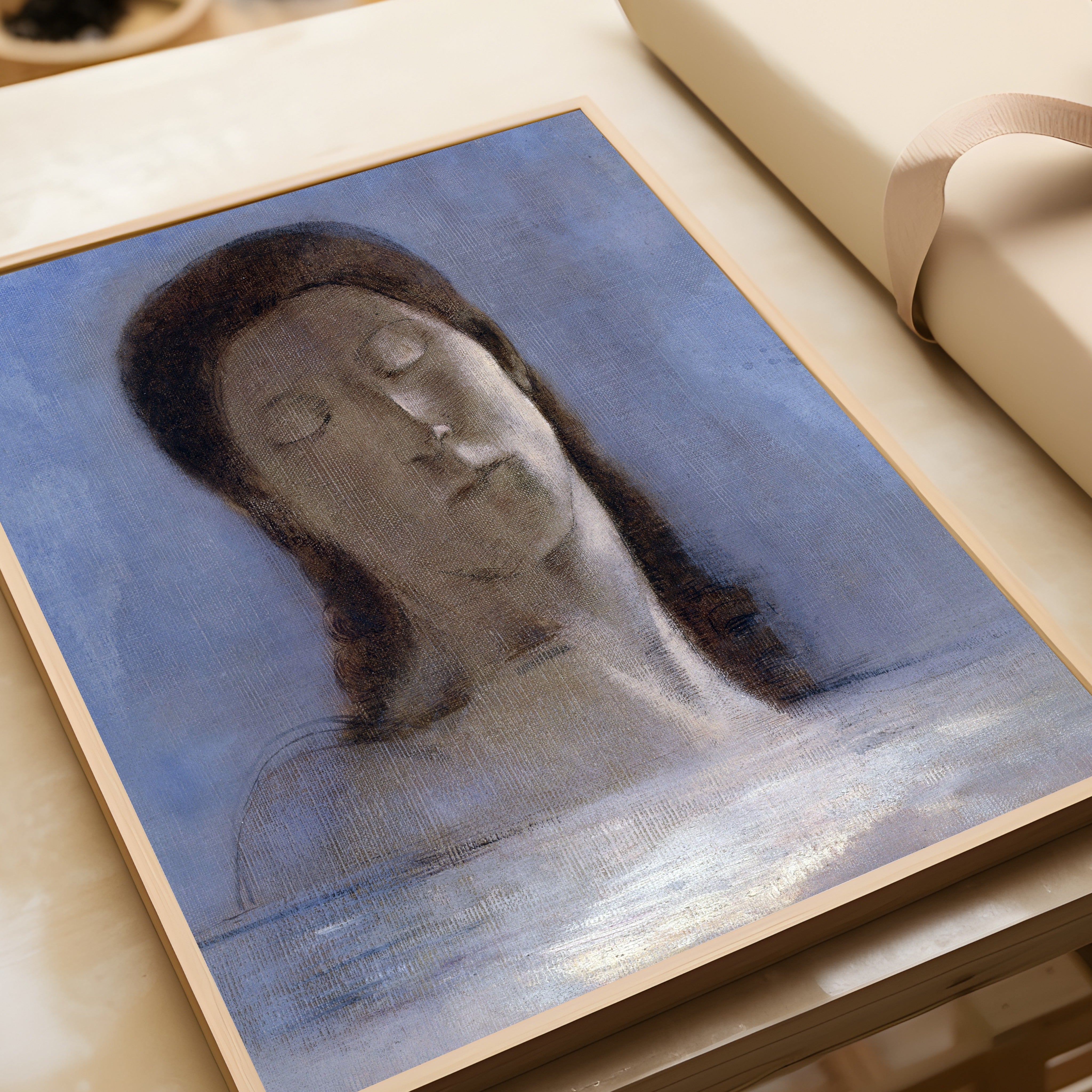 Odilon Redon — Closed Eyes | Fine Art Giclée Print - 9ArtPrints
