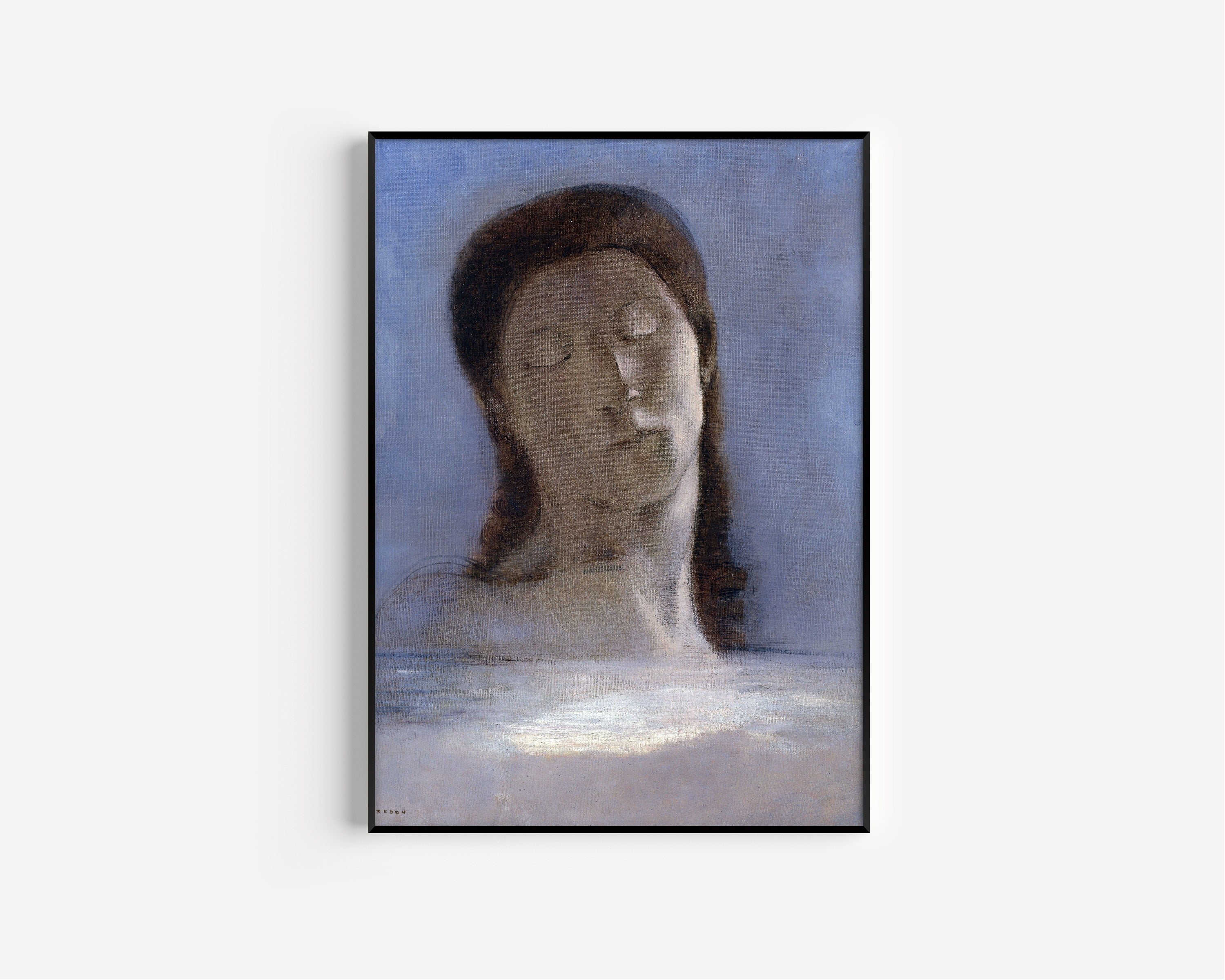 Odilon Redon — Closed Eyes | Fine Art Giclée Print - 9ArtPrints