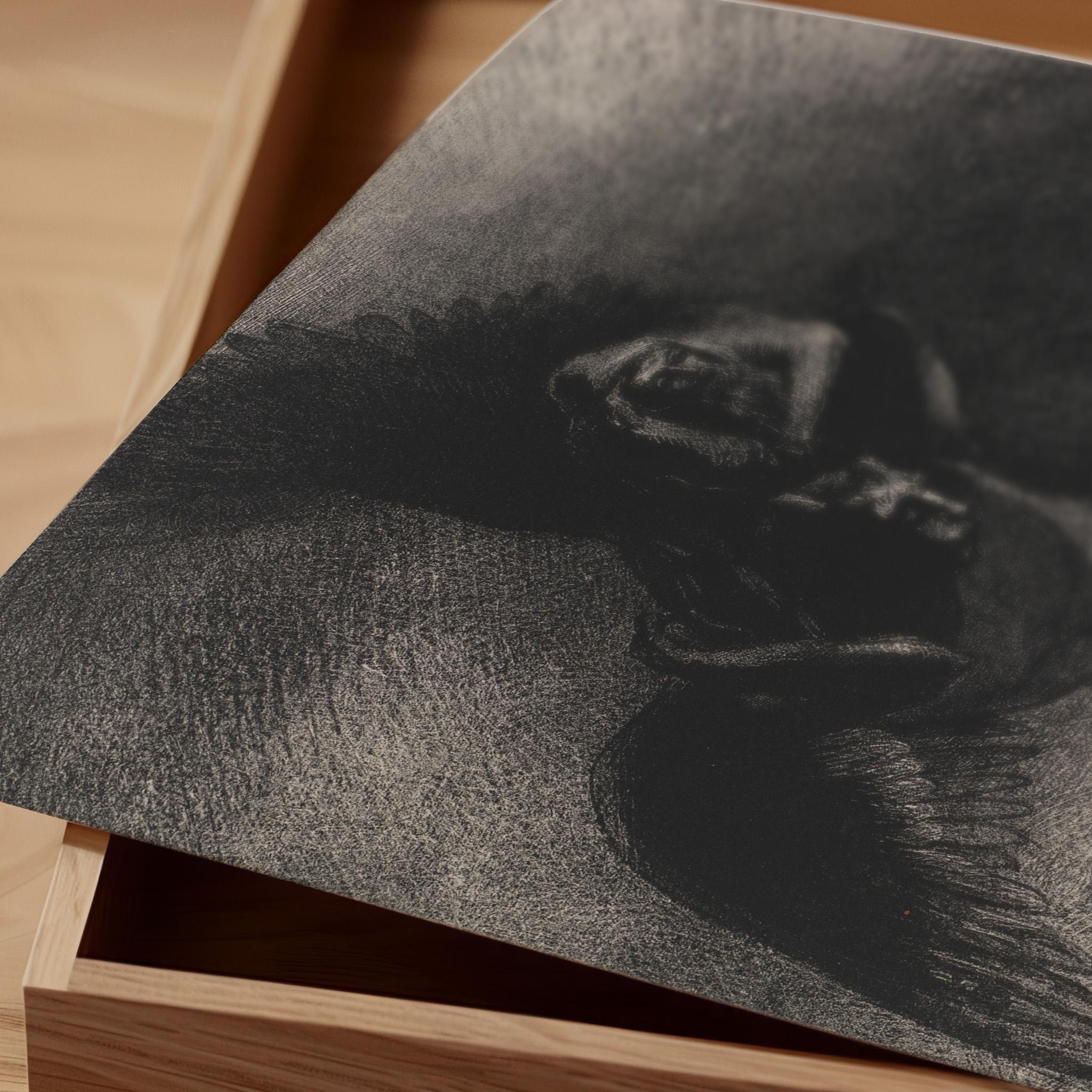 Odilon Redon Print: Flaubert's Temptation of St. Anthony, Dark Academia Wall Art - 9ArtPrints