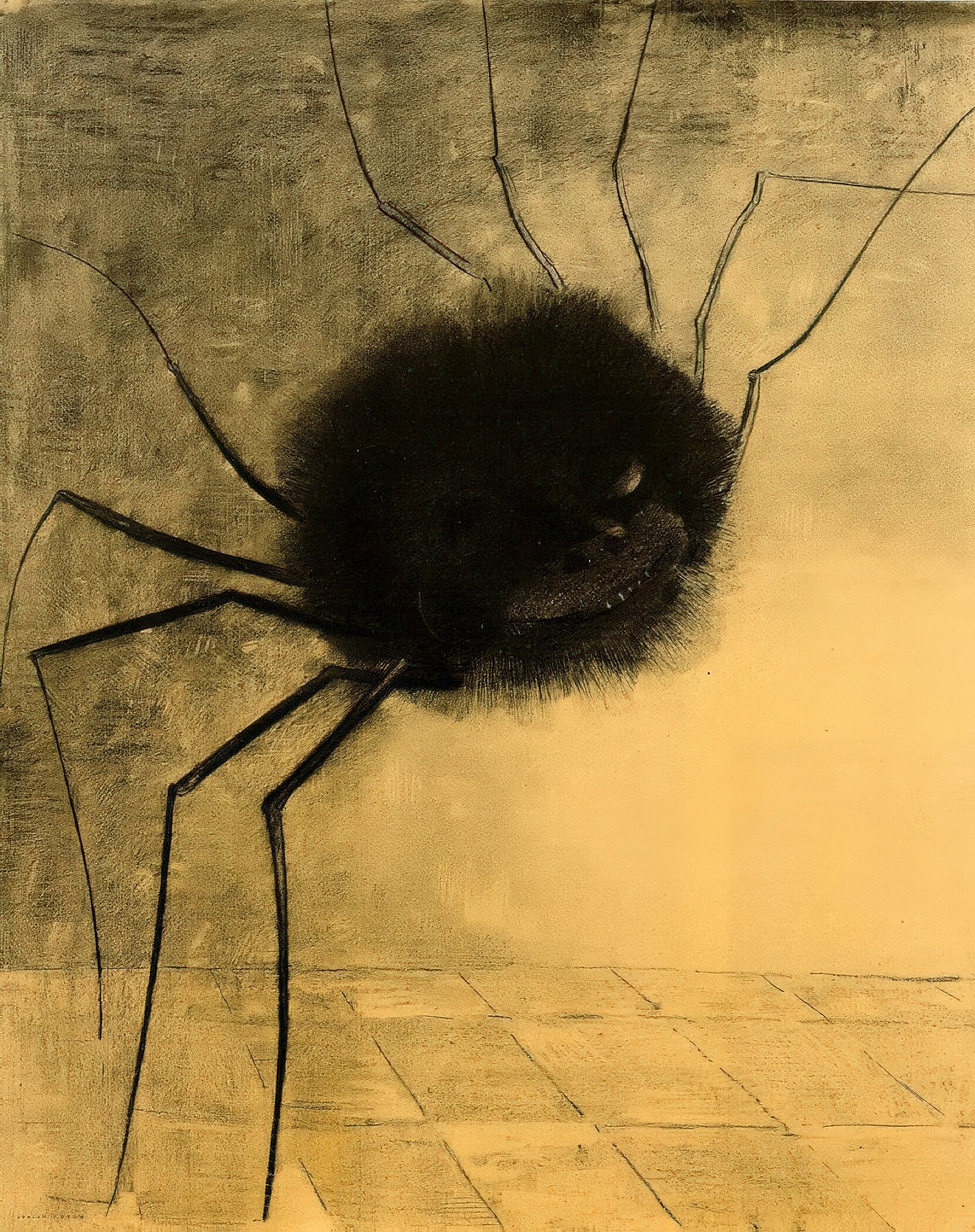 Odilon Redon — The Smiling Spider | Symbolist Fine Art Print - 9ArtPrints