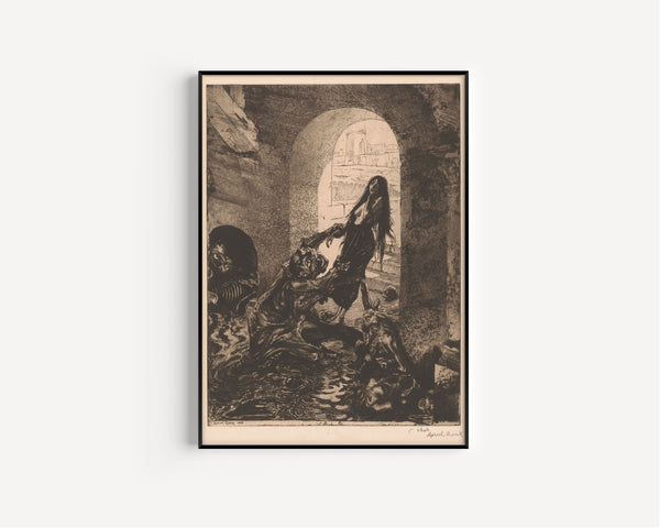 Marcel Roux — Offering to Moloch | Symbolist Art Print