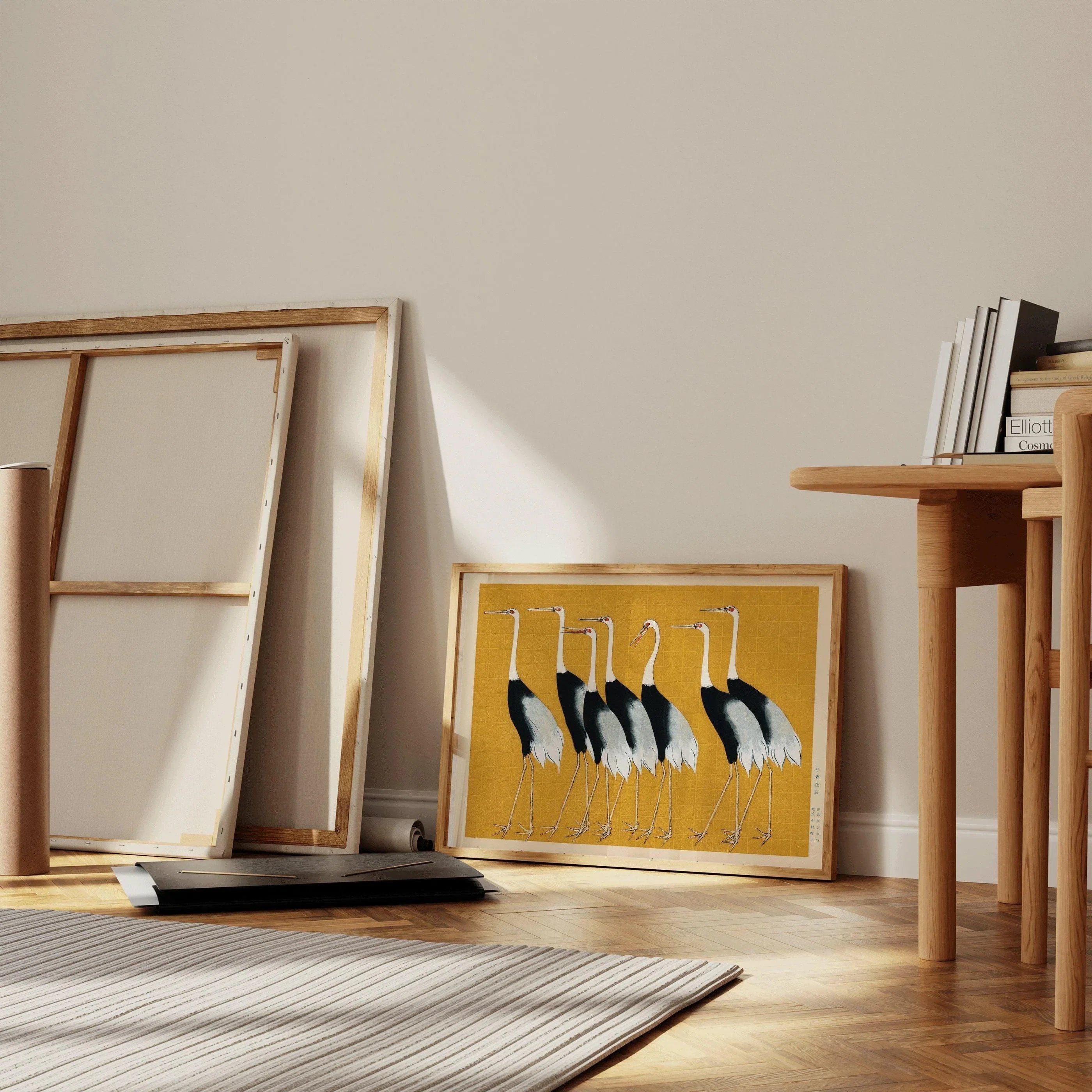 Ogata Korin Cranes Giclee Print: Vintage Japanese Art - 9ArtPrints