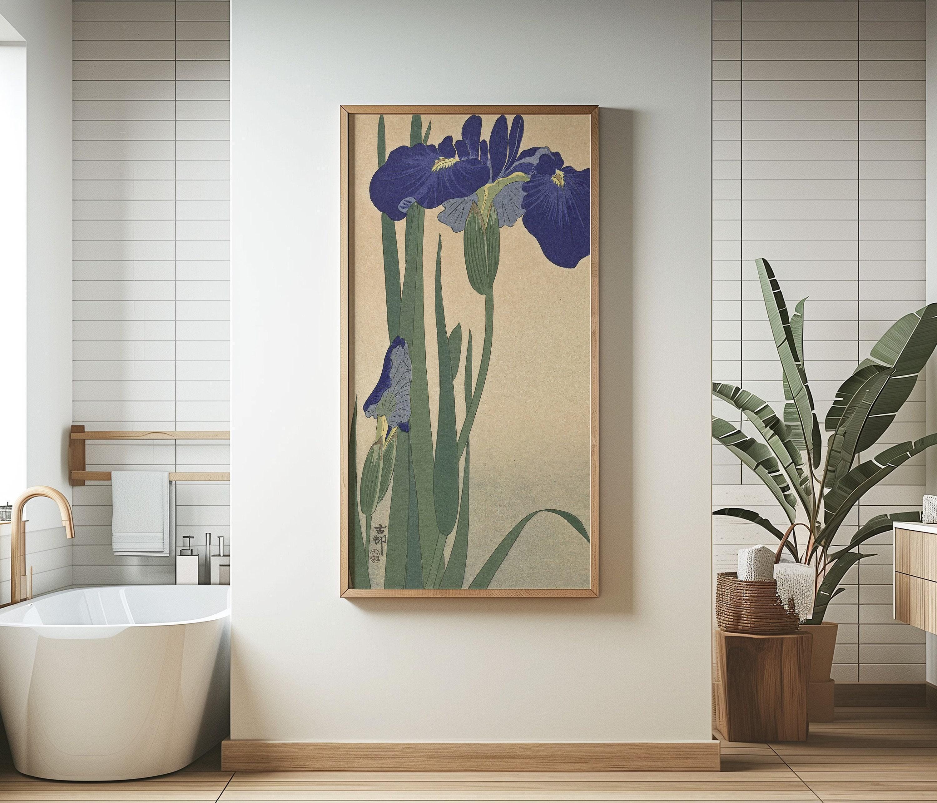 Ohara Koson - Irises | PREMIUM GICLÉE PRINT | Vintage Asian Japanese Narrow Tall Vertical Art (available handframed or unframed) 2x1 - 9ArtPrints