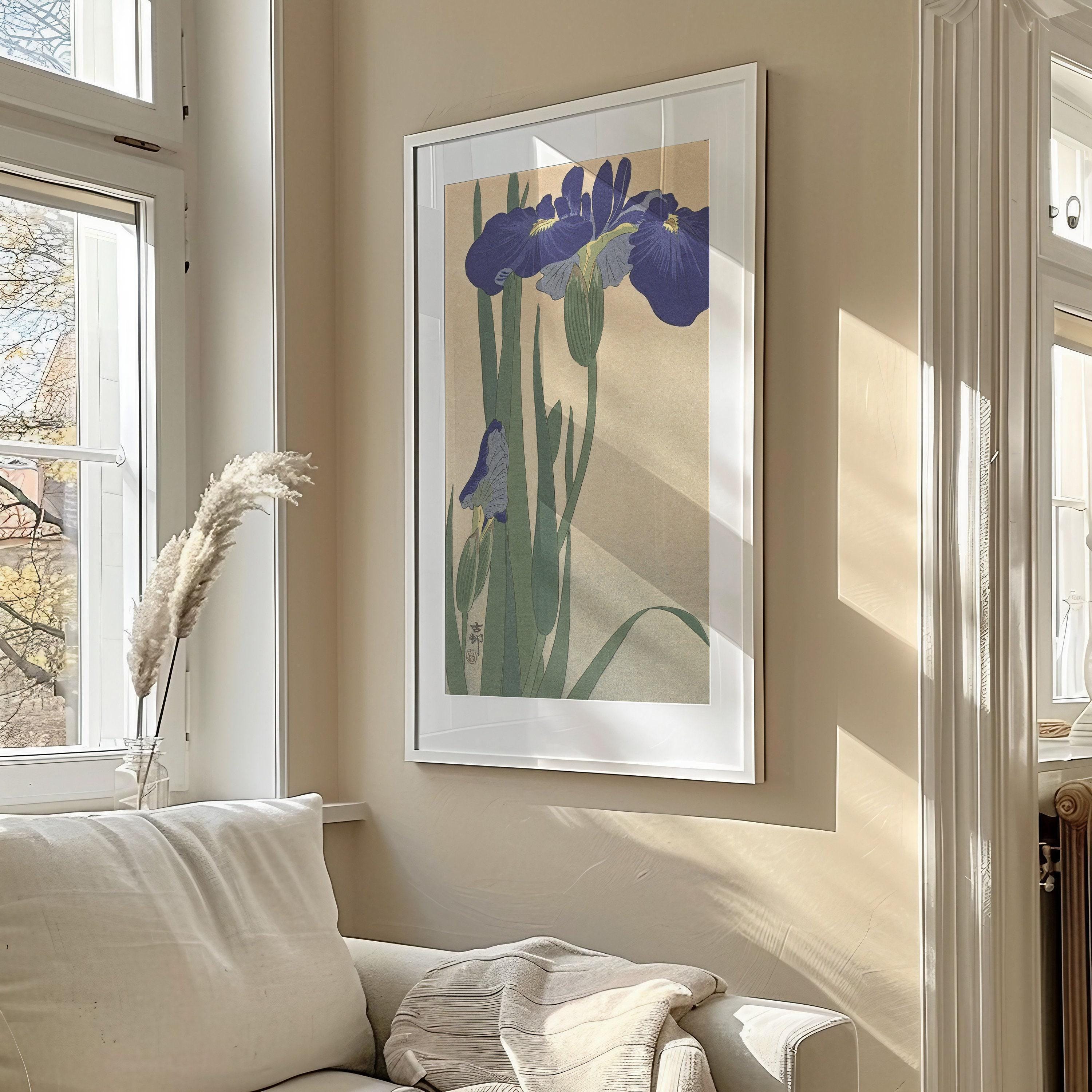 Ohara Koson - Irises | PREMIUM GICLÉE PRINT | Vintage Asian Japanese Narrow Tall Vertical Art (available handframed or unframed) 2x1 - 9ArtPrints