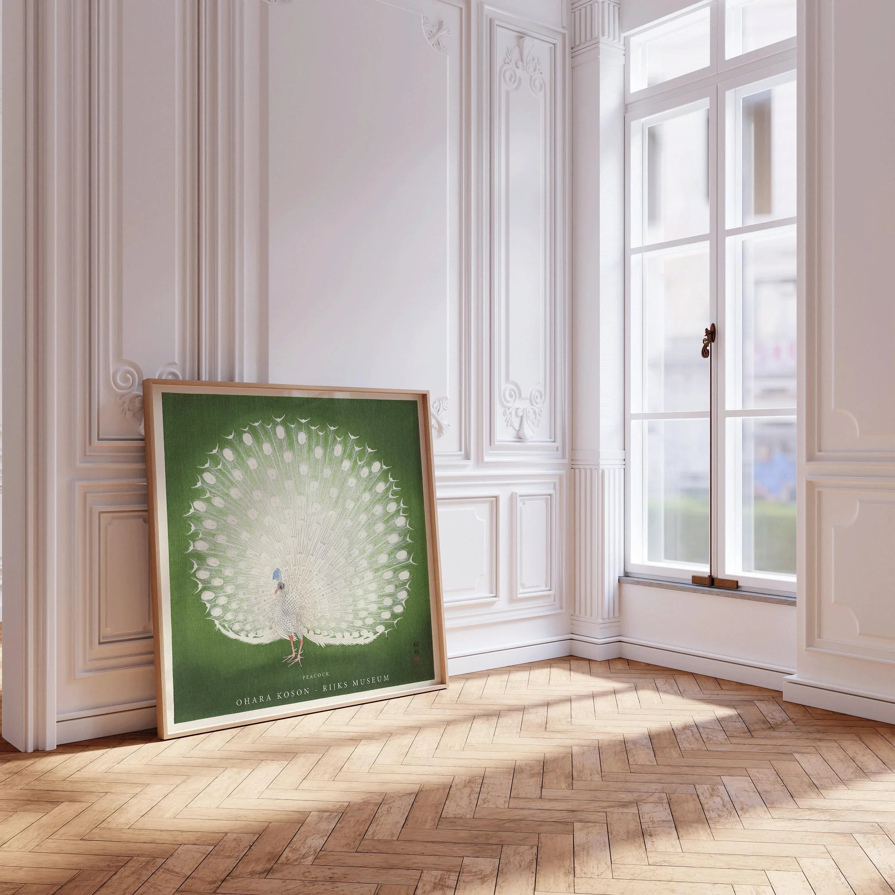 Ohara Koson Peacock Print: Vintage Japanese Giclee Art - 9ArtPrints