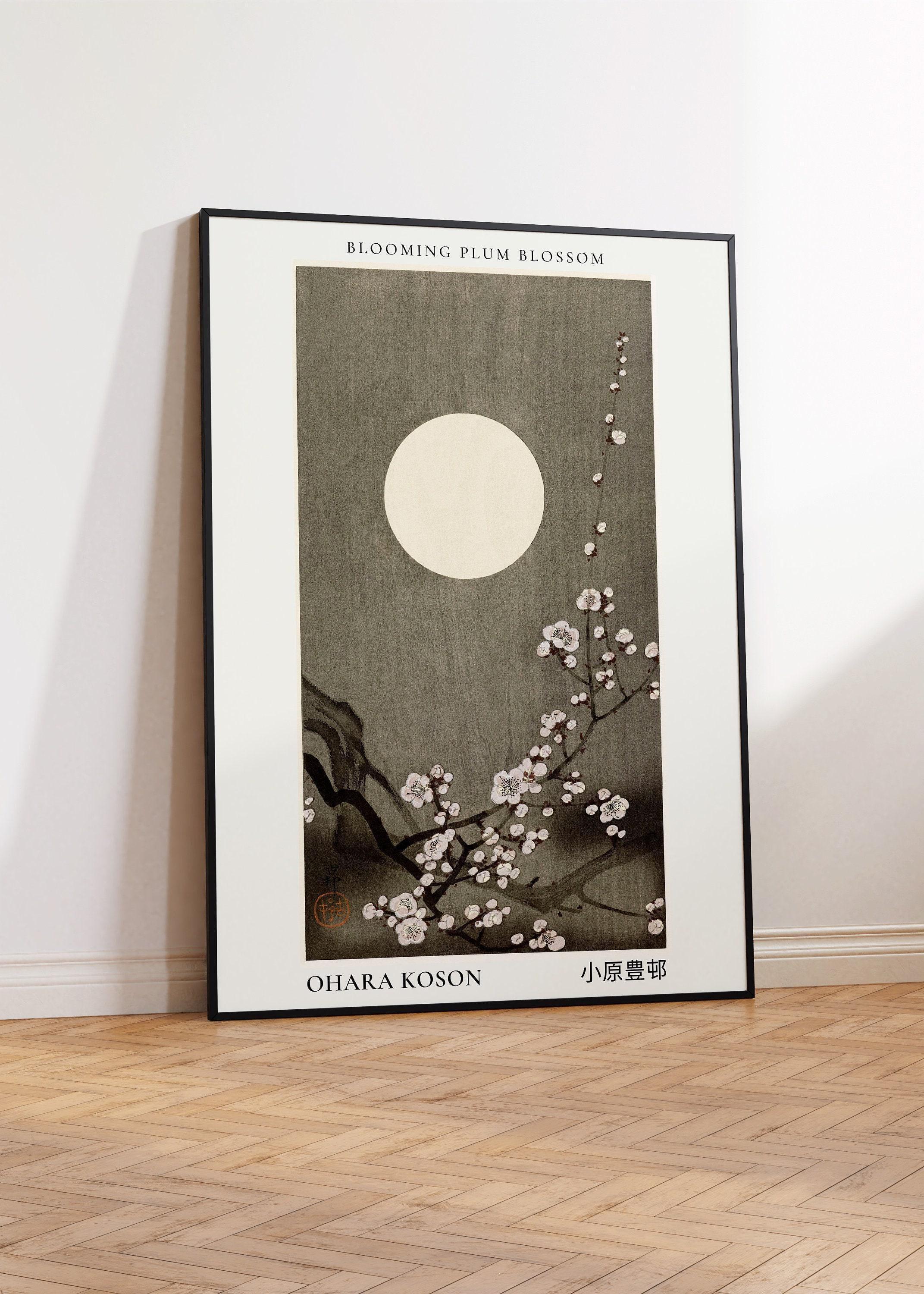 Ohara Koson Plum Blossoms Print: Vintage Japanese Woodblock Art - 9ArtPrints