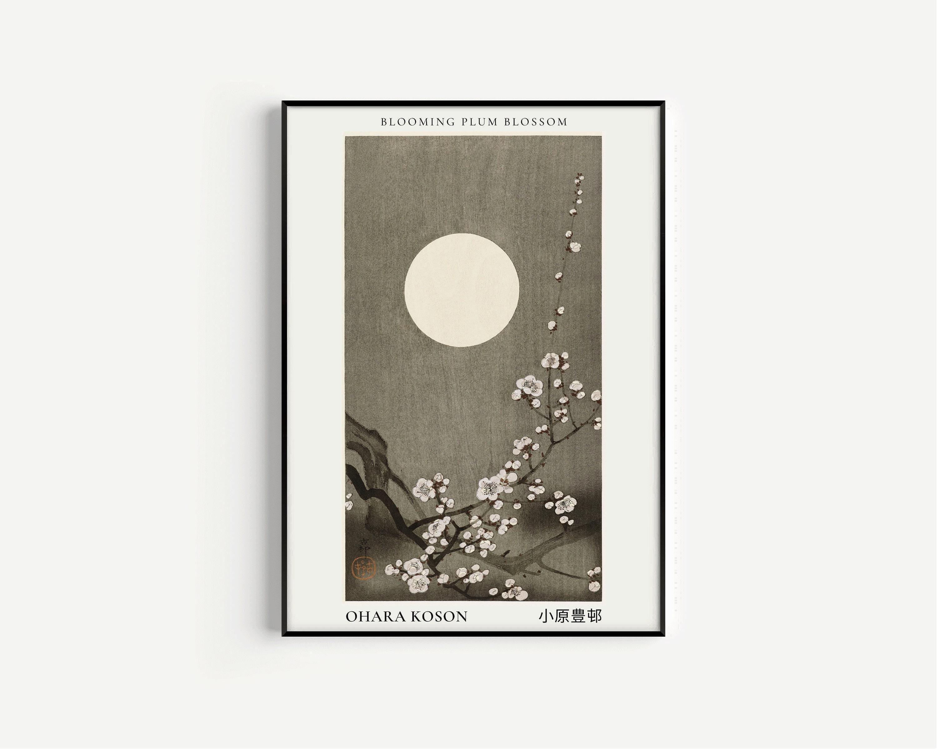 Ohara Koson Plum Blossoms Print: Vintage Japanese Woodblock Art - 9ArtPrints