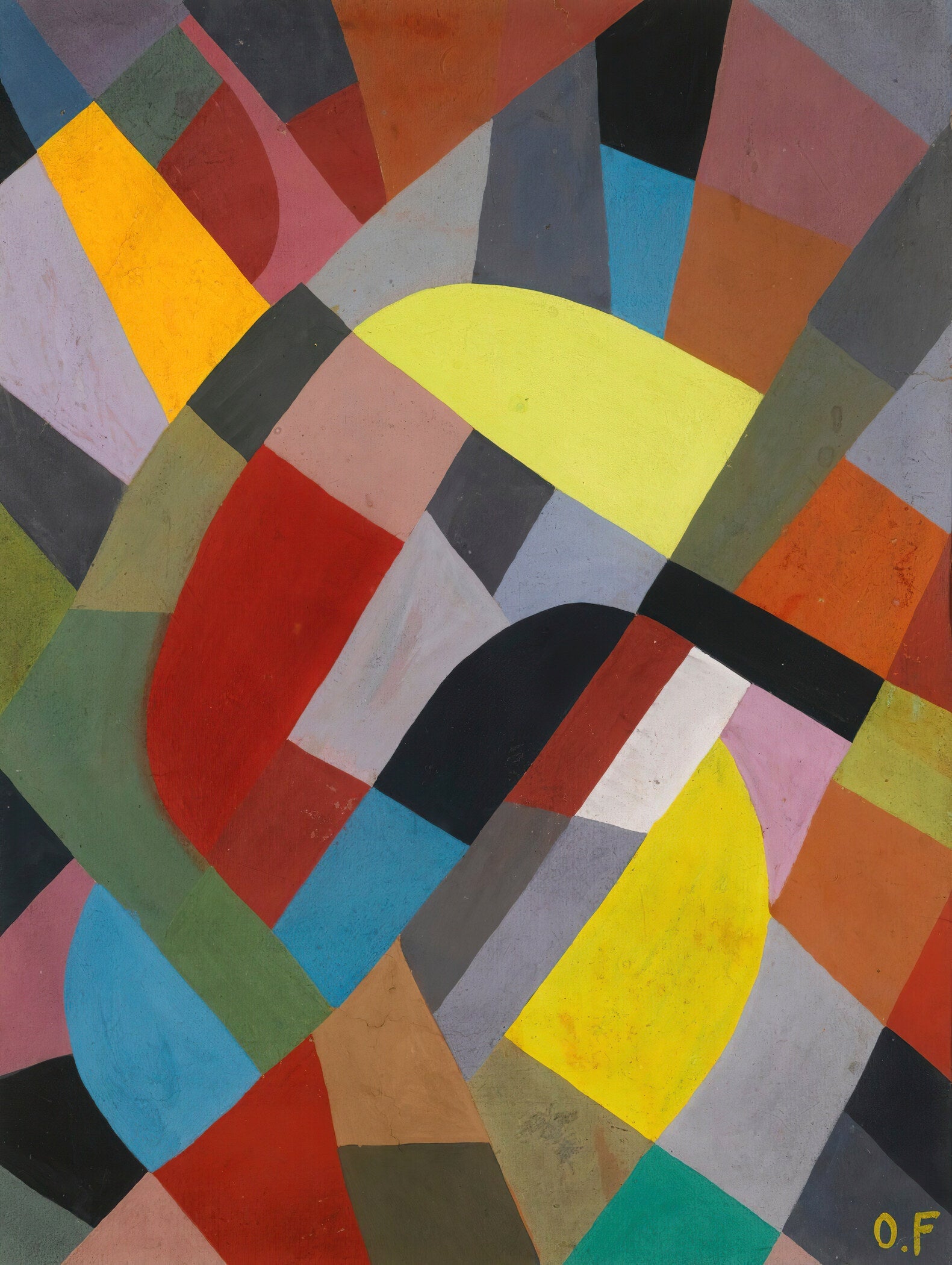 Otto Freundlich — Abstract Composition (1936) | Fine Art Print - 9ArtPrints