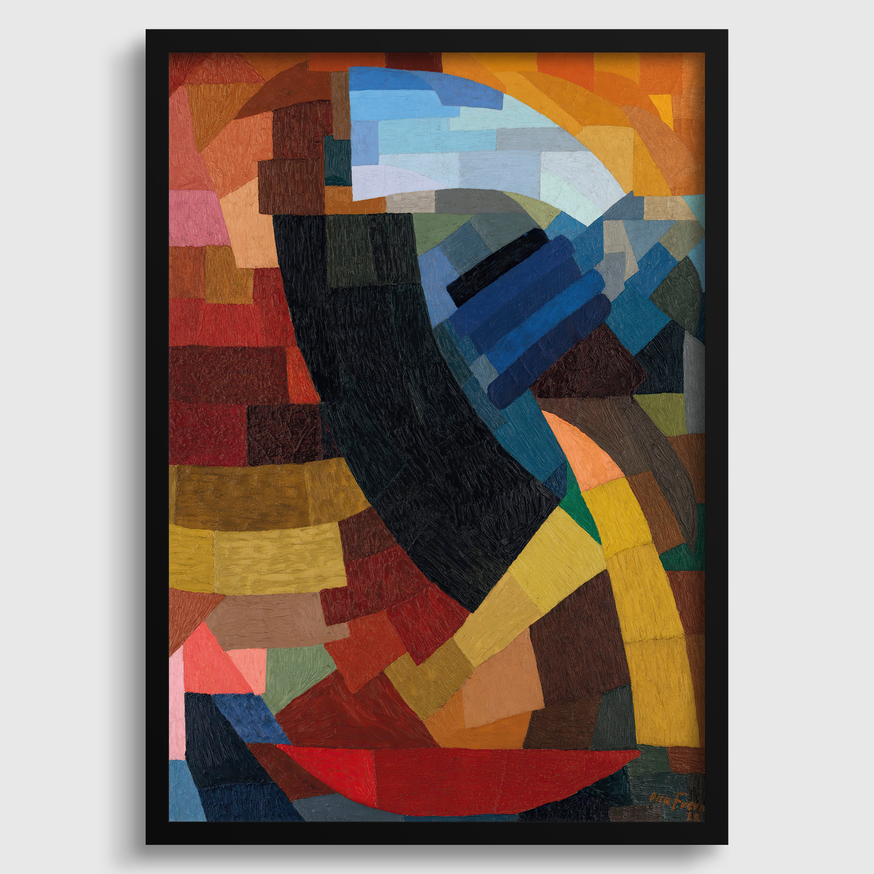 Otto Freundlich - Fragments - Abstract Art Print: Colorful Vintage Giclee - 9ArtPrints