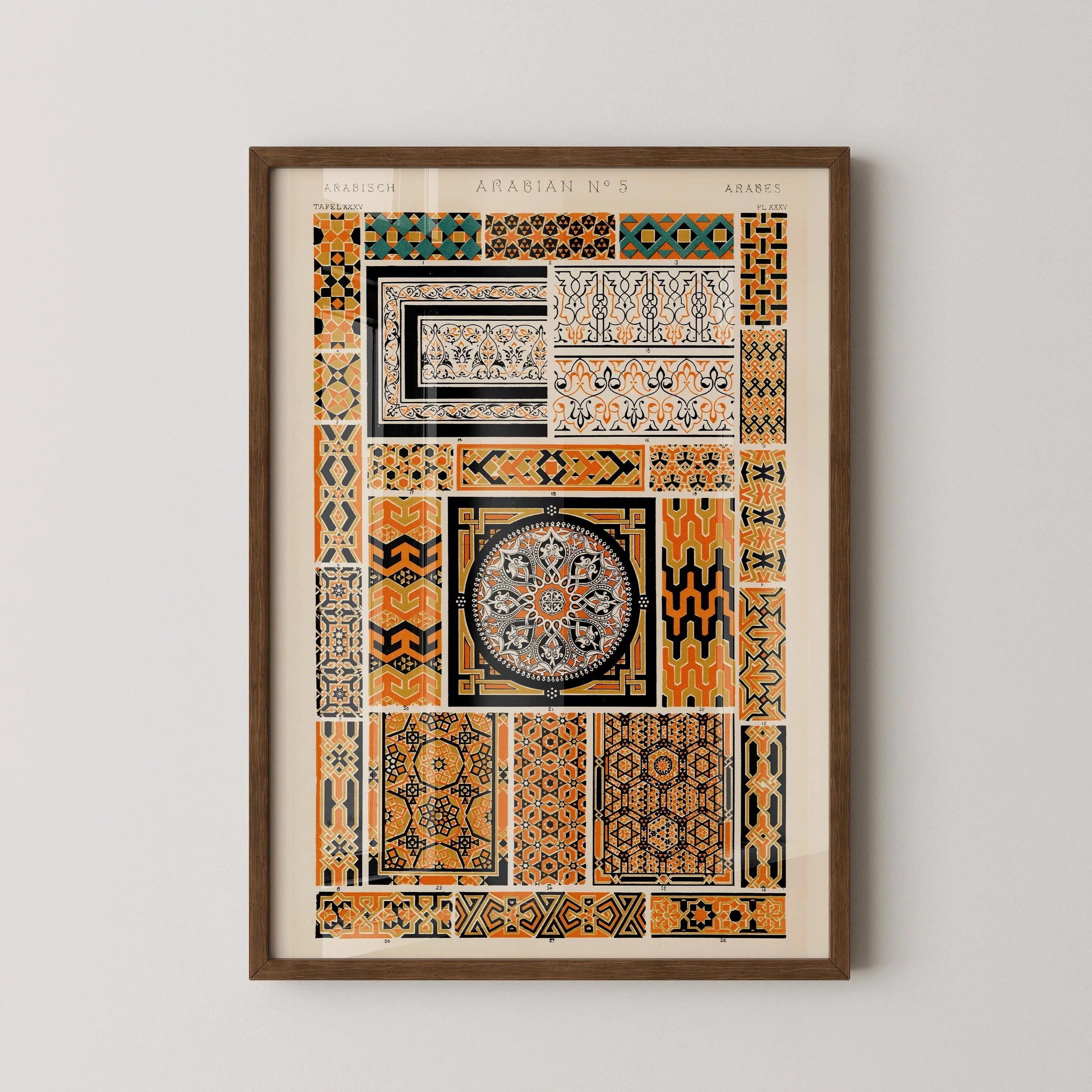 Owen Jones - Arabesque | Vintage Victorian Orientalist Pattern Art (available handframed or unframed) - 9ArtPrints
