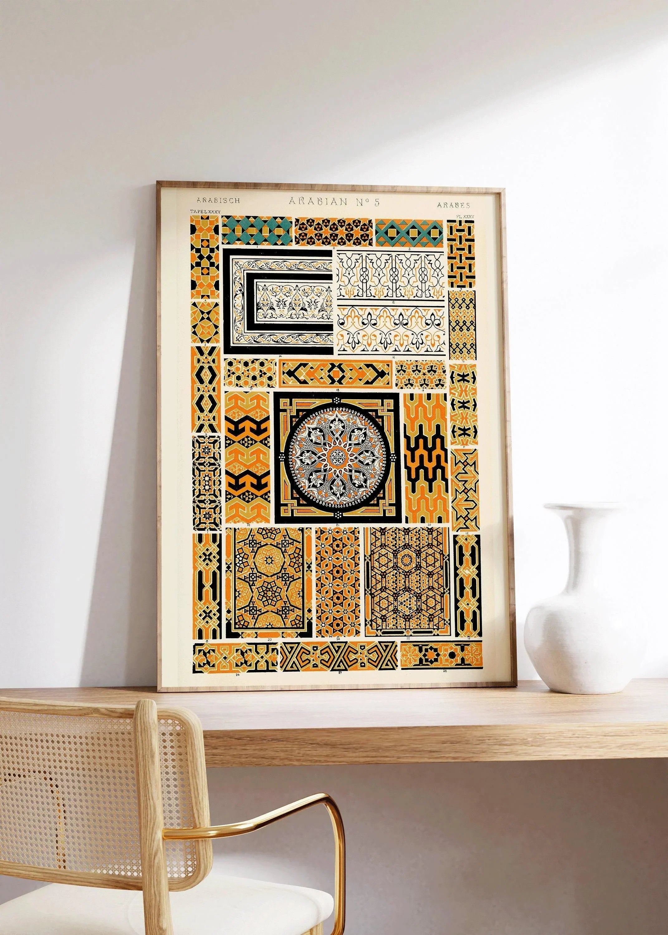 Owen Jones - Arabesque | Vintage Victorian Orientalist Pattern Art (available handframed or unframed) - 9ArtPrints