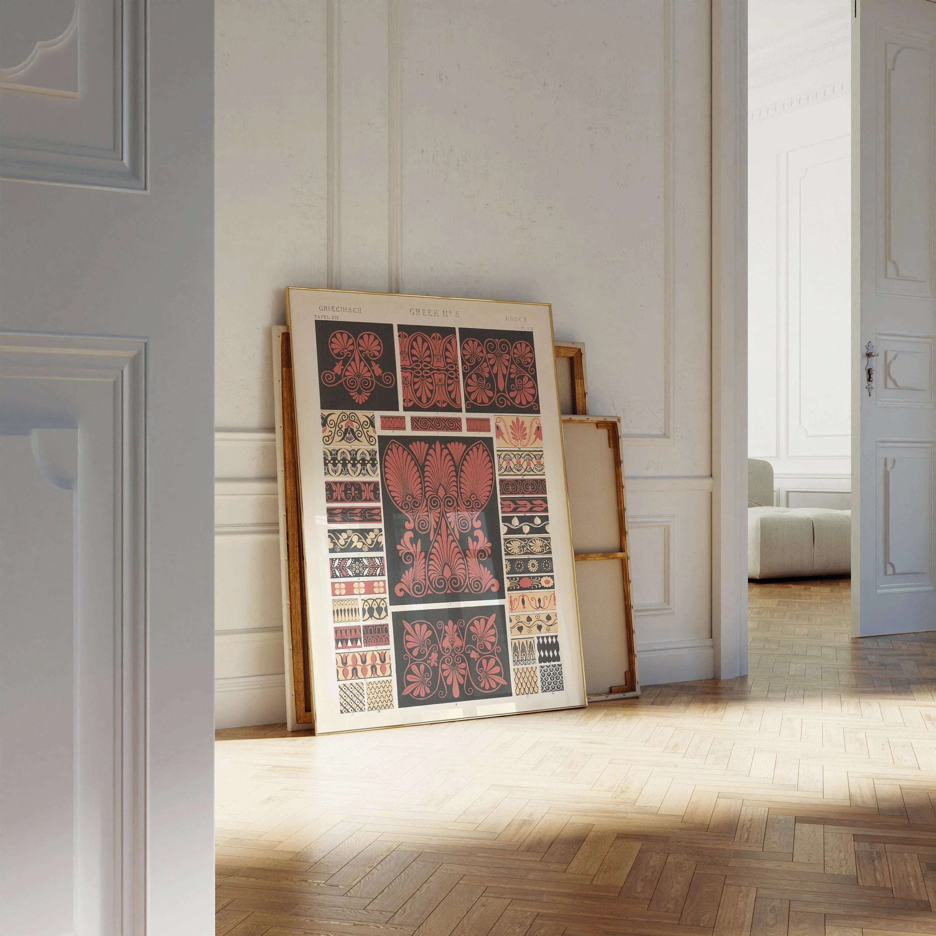 Owen Jones - Greek 5 | Vintage Victorian Orientalist Pattern Art (available handframed or unframed) - 9ArtPrints