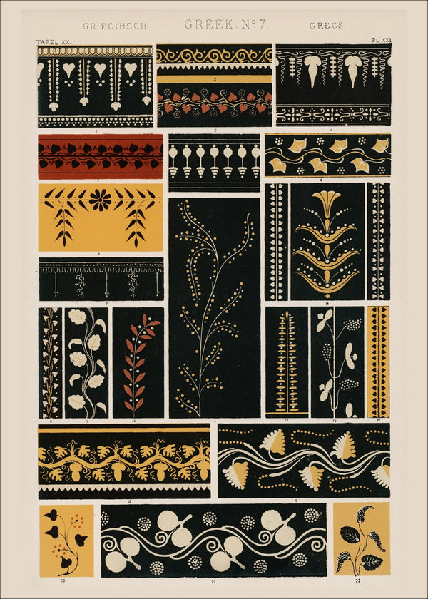 Owen Jones — Greek Ornament | Grammar of Ornament Design Print