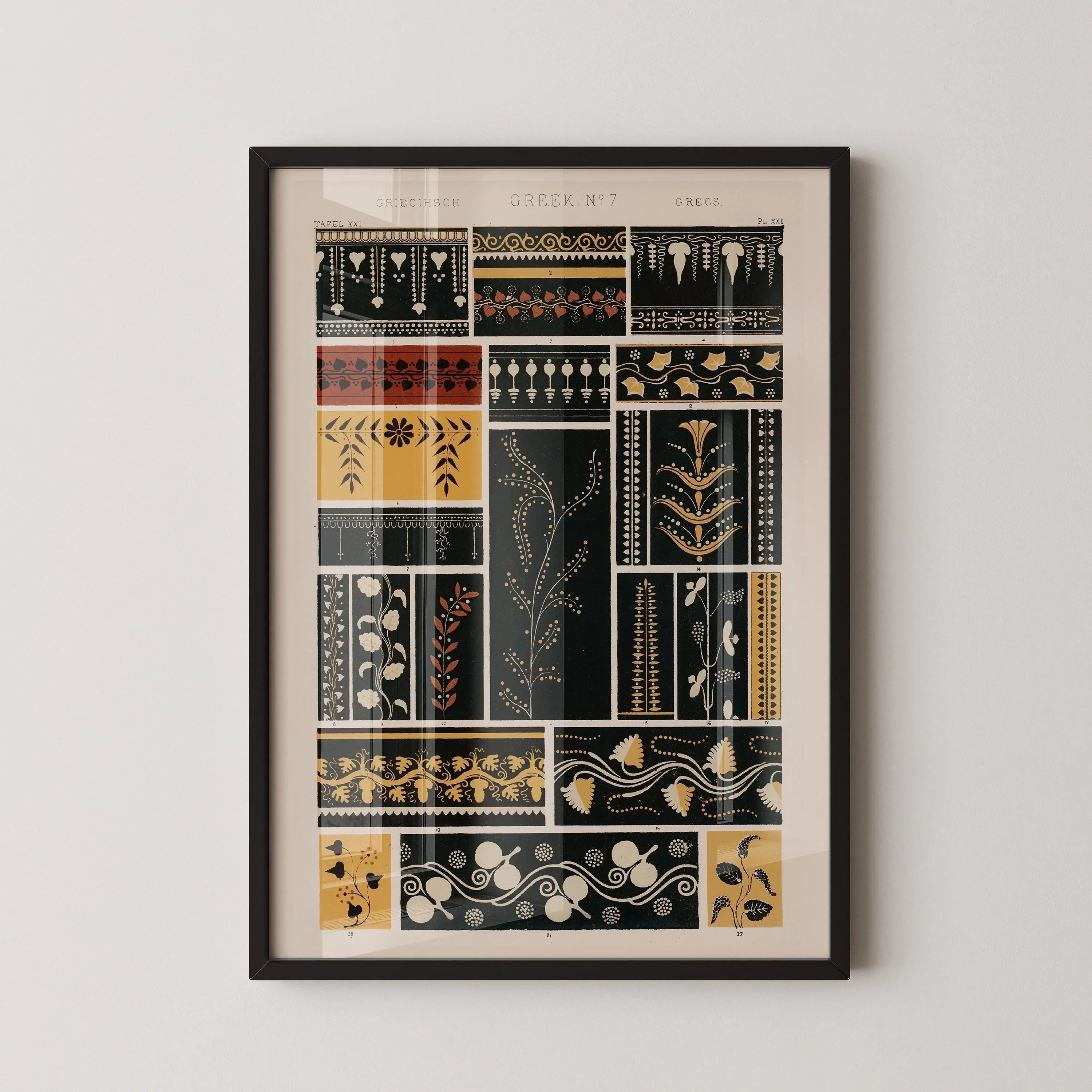 Owen Jones - Greek | Vintage Victorian Orientalist Pattern Art (available handframed or unframed) - 9ArtPrints