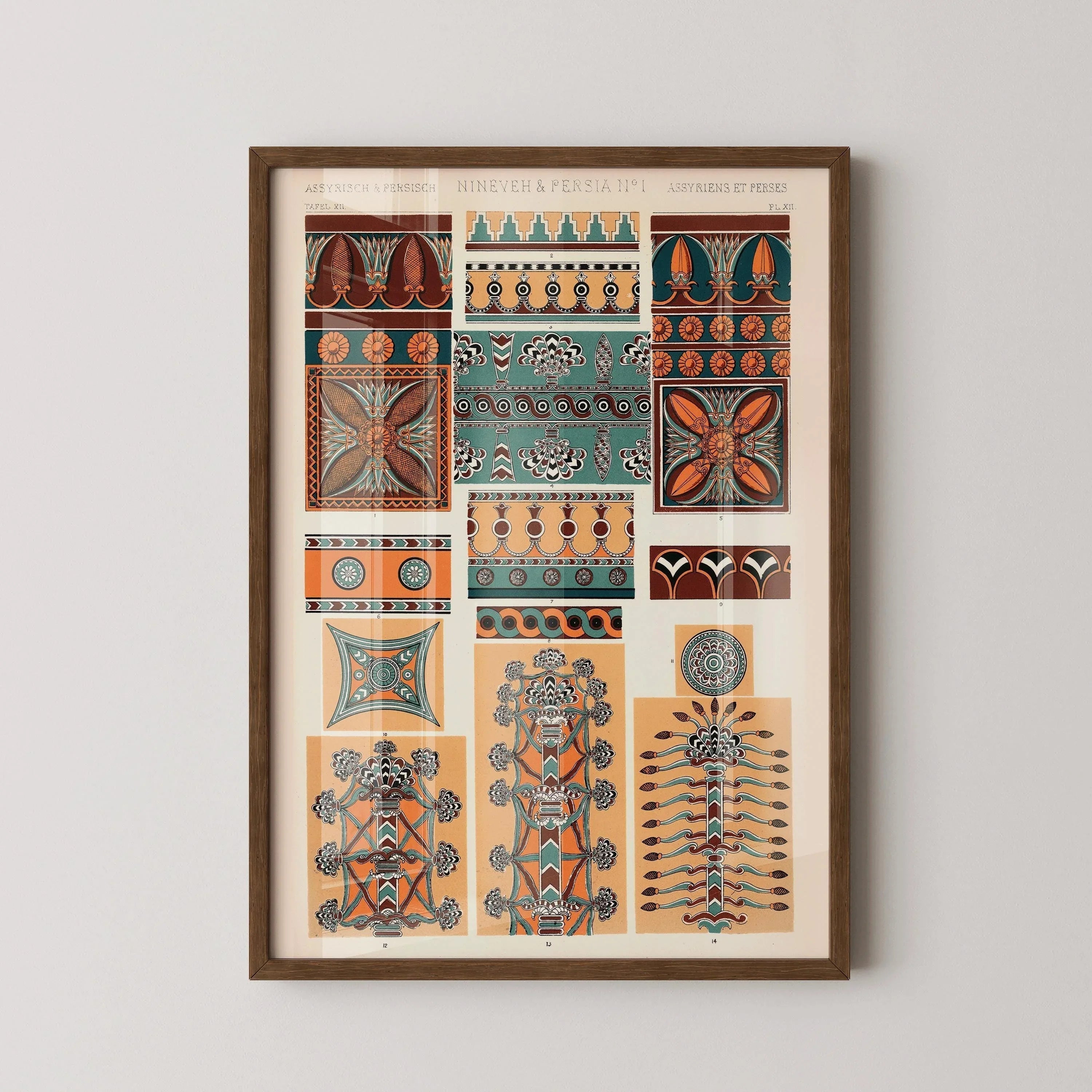 Owen Jones - Persian | Vintage Victorian Orientalist Pattern Art (available handframed or unframed) - 9ArtPrints