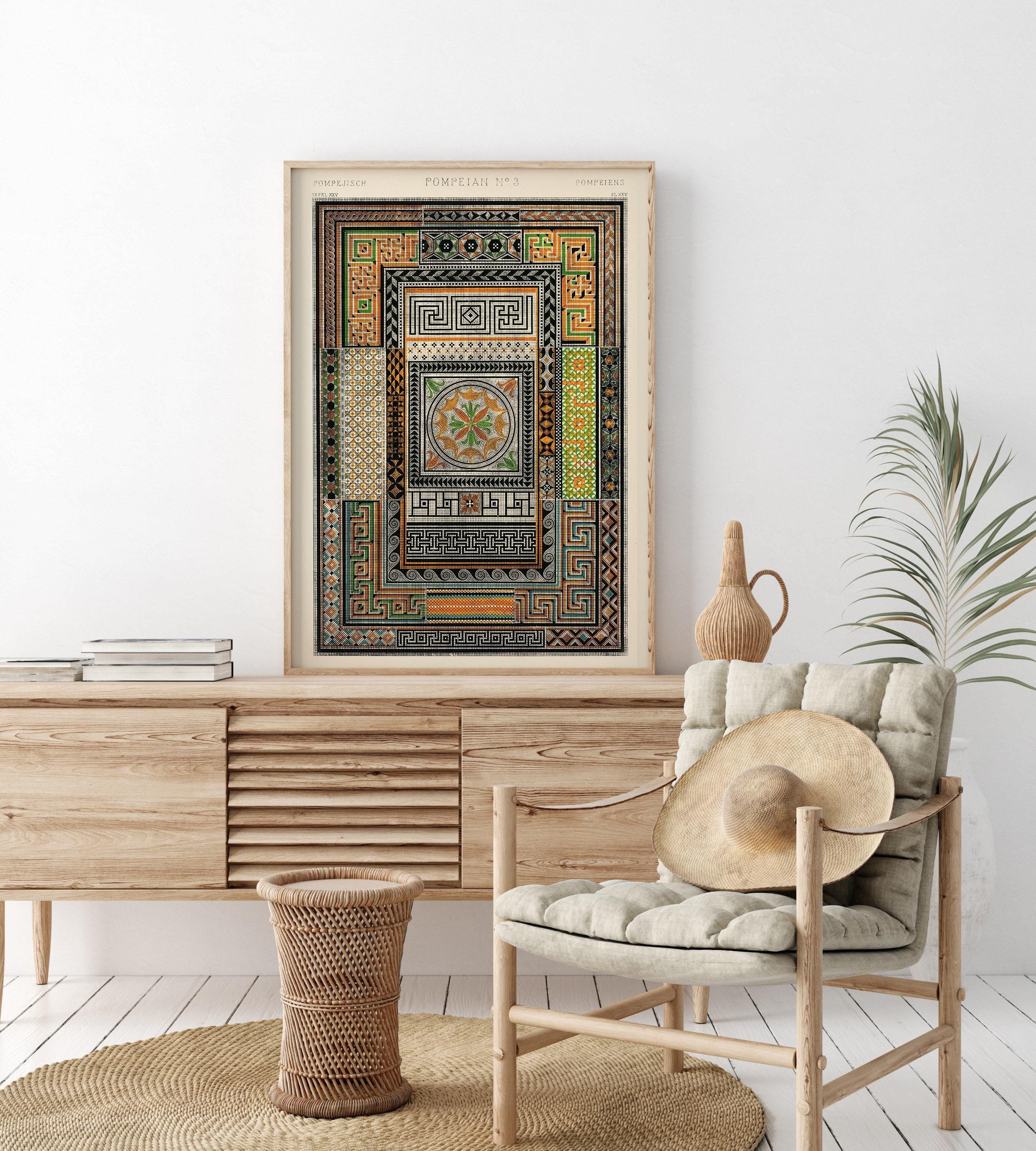 Owen Jones - Pompeian | Vintage Victorian Orientalist Pattern Art (available handframed or unframed) - 9ArtPrints